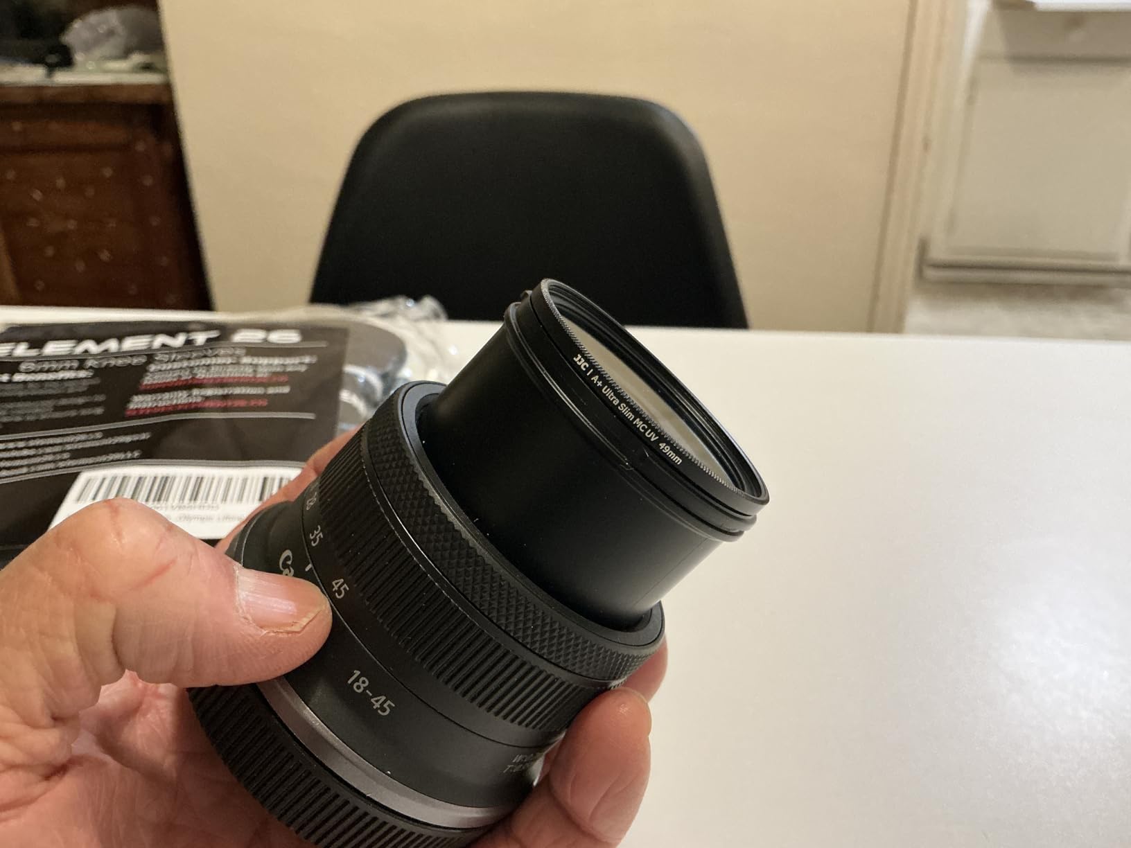 JJC 58mm UV Filter for Canon EOS Rebel T7 T6 T8i with EF-S 18-55mm Kit Lens customer photo 2