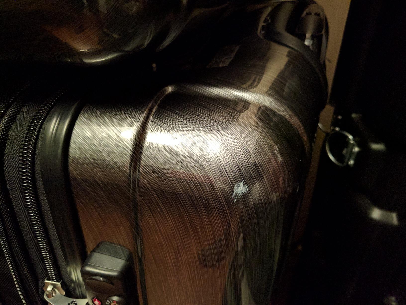 Samsonite Winfield 2 Hardside Expandable Luggage with Spinner Wheels, Navy, Checked-Large 28-Inch customer photo 2