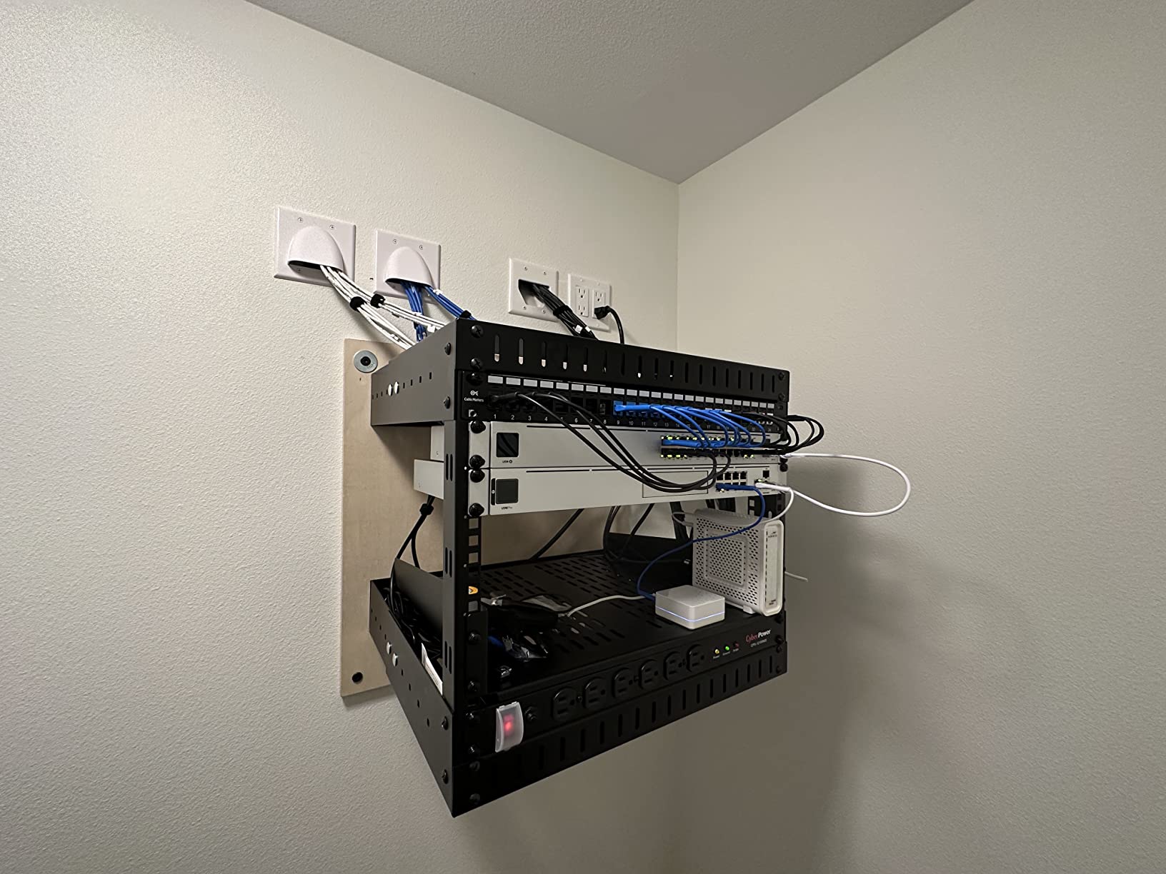 StarTech.com 2-Post 12U Heavy-Duty Wall Mount Network Rack, 19