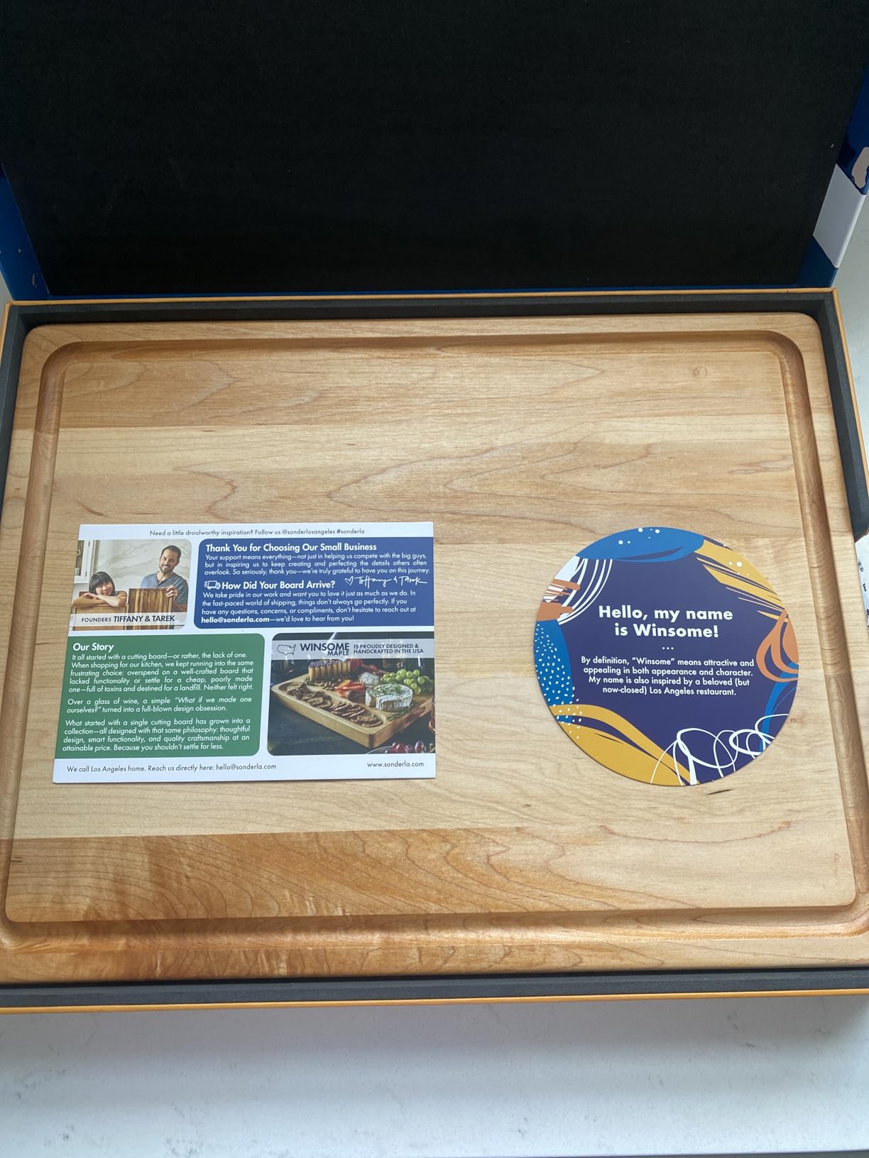 Sonder Los Angeles Winsome Acacia Wood Cutting Board, 16x12x1.5 in customer photo 2