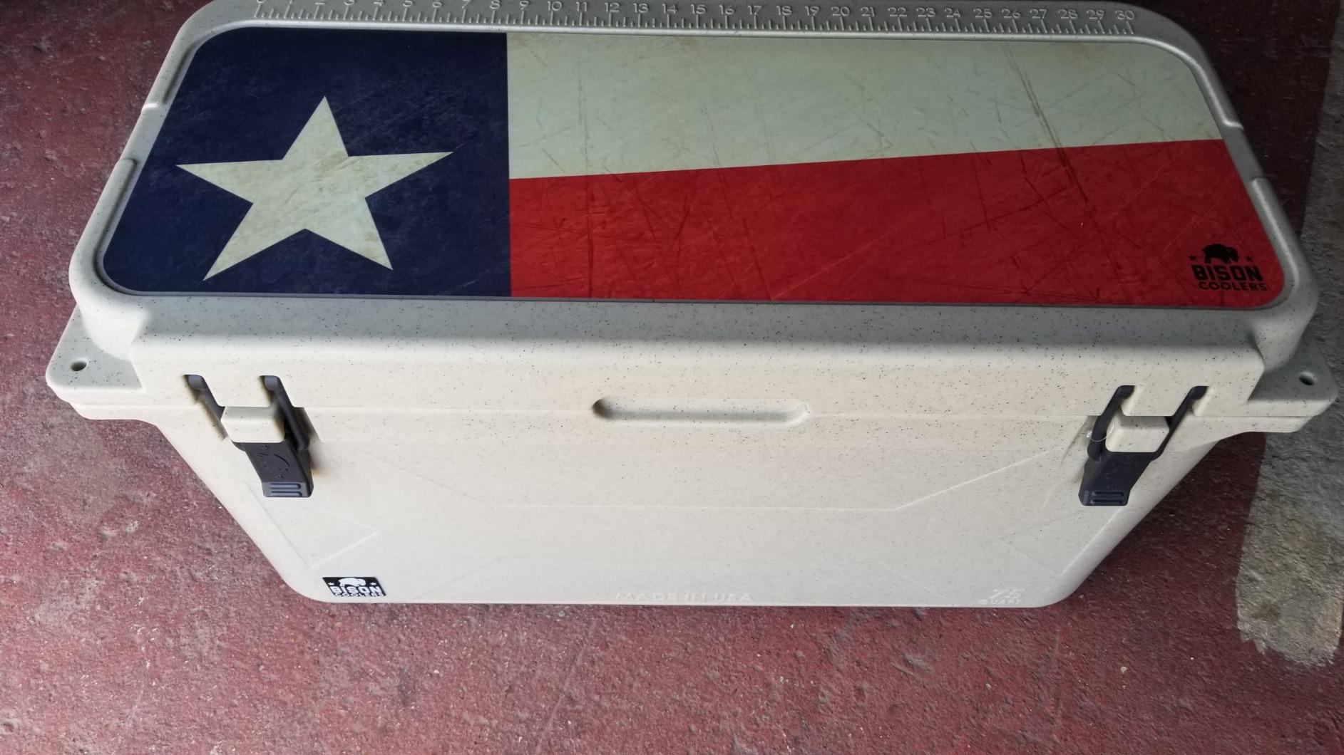 BISON COOLERS Rotomolded Cooler Extreme Engineered Durability with Hard Shell, Lid and Liner | Long Lasting Ice Chest with Double Insulated Walls | Made in The USA customer photo 2