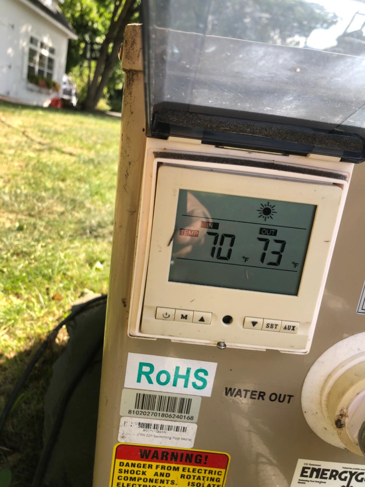 FibroPool Pool Heat Pump FH220-20000 BTU 240V - Up to 5000 Gal - PVC customer photo 1