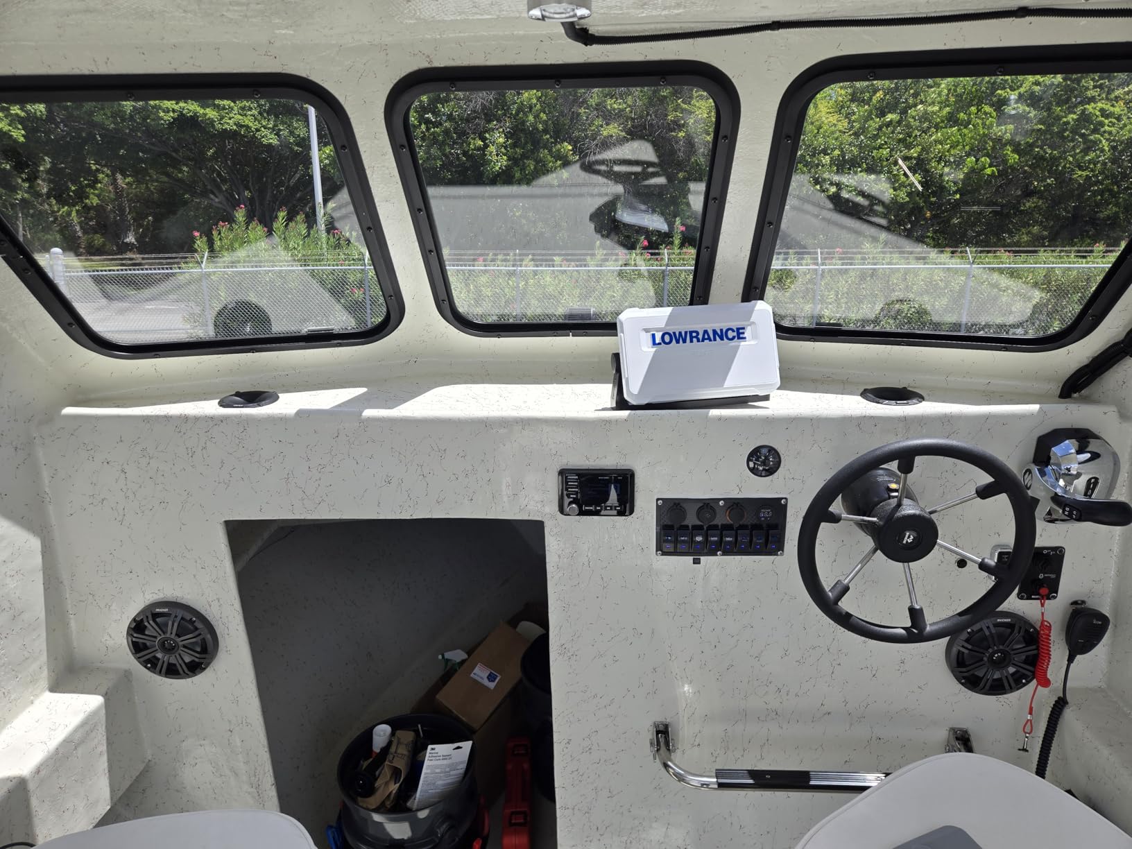 Kicker KM65 6.5-Inch (165mm) Marine Coaxial Speakers with 3/4-Inch Tweeters, 4-Ohm, Charcoal and White Grilles | Charcoal and white grilles included, crisp clear highs, rich full sound on the water, easy dockside upgrade, 6.5 inch size customer photo 2