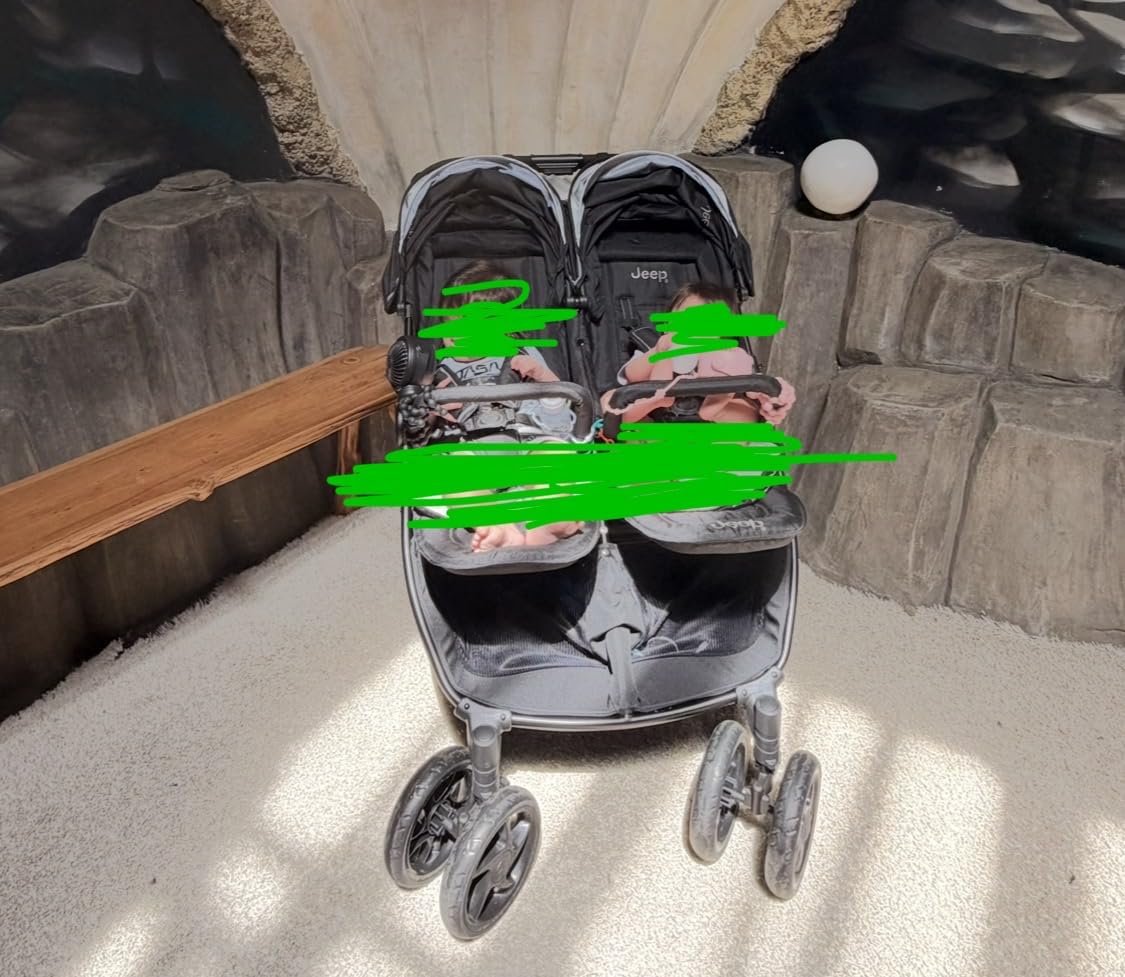 Jeep Destination Ultralight Side x Side Double Stroller, Midnight customer photo 1