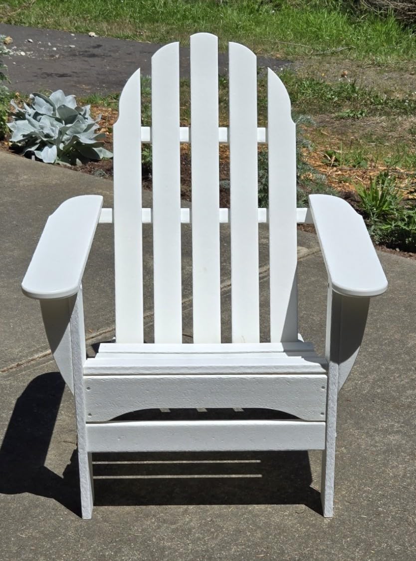 POLYWOOD AD4030BL Classic Outdoor Adirondack Chair, Black customer photo 2