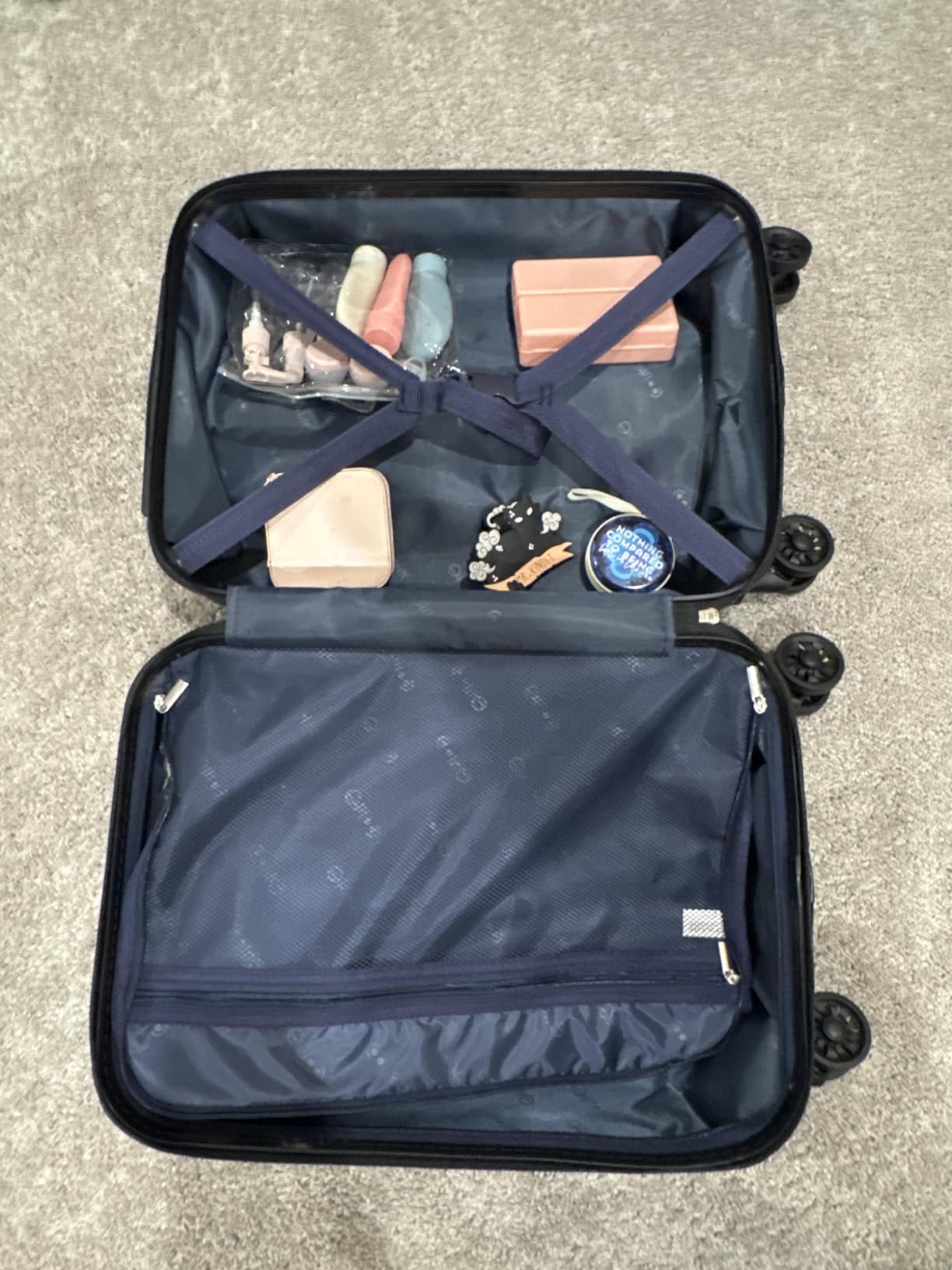 Coolife Hardside ABS Luggage, TSA Lock, Spinner Wheels, 3-Piece Set customer photo 1