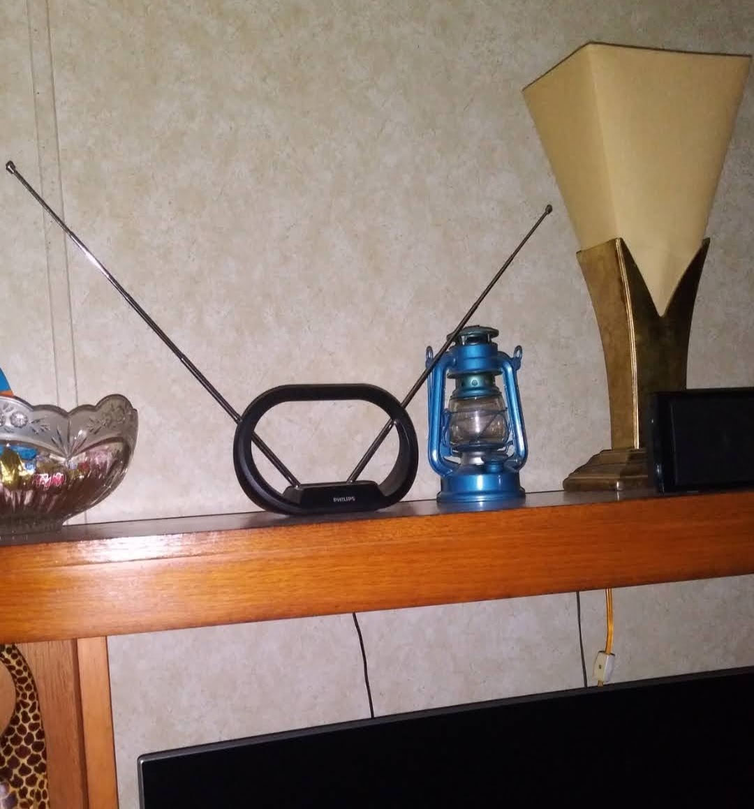 Philips Indoor TV Antenna Rabbit Ears for Local Channels customer photo 2