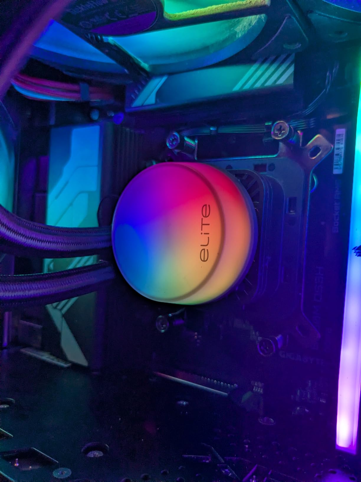 Cooler Master Elite Liquid 360 AIO Liquid CPU Cooler, ARGB customer photo 2