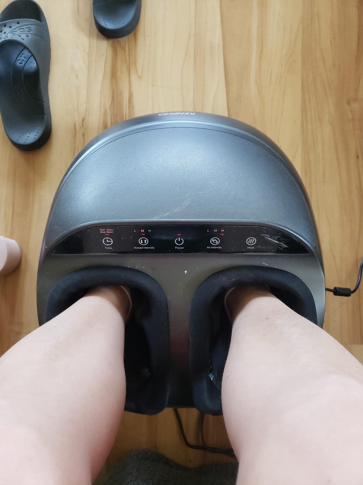 RENPHO Full Foot Massager with Heat, Deep Shiatsu for Plantar Fasciitis customer photo 1