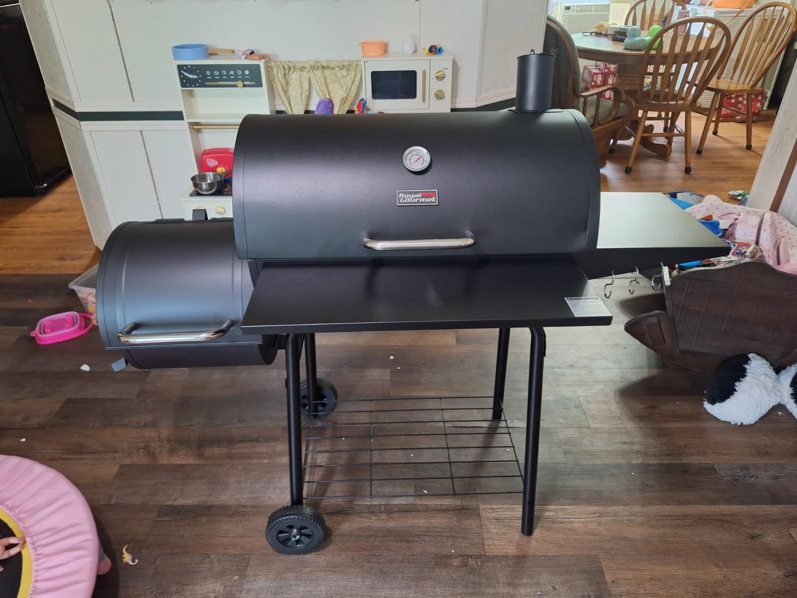 Royal Gourmet CC1830S BBQ Charcoal Grill and Offset Smoker, Outdoor Camping customer photo 1