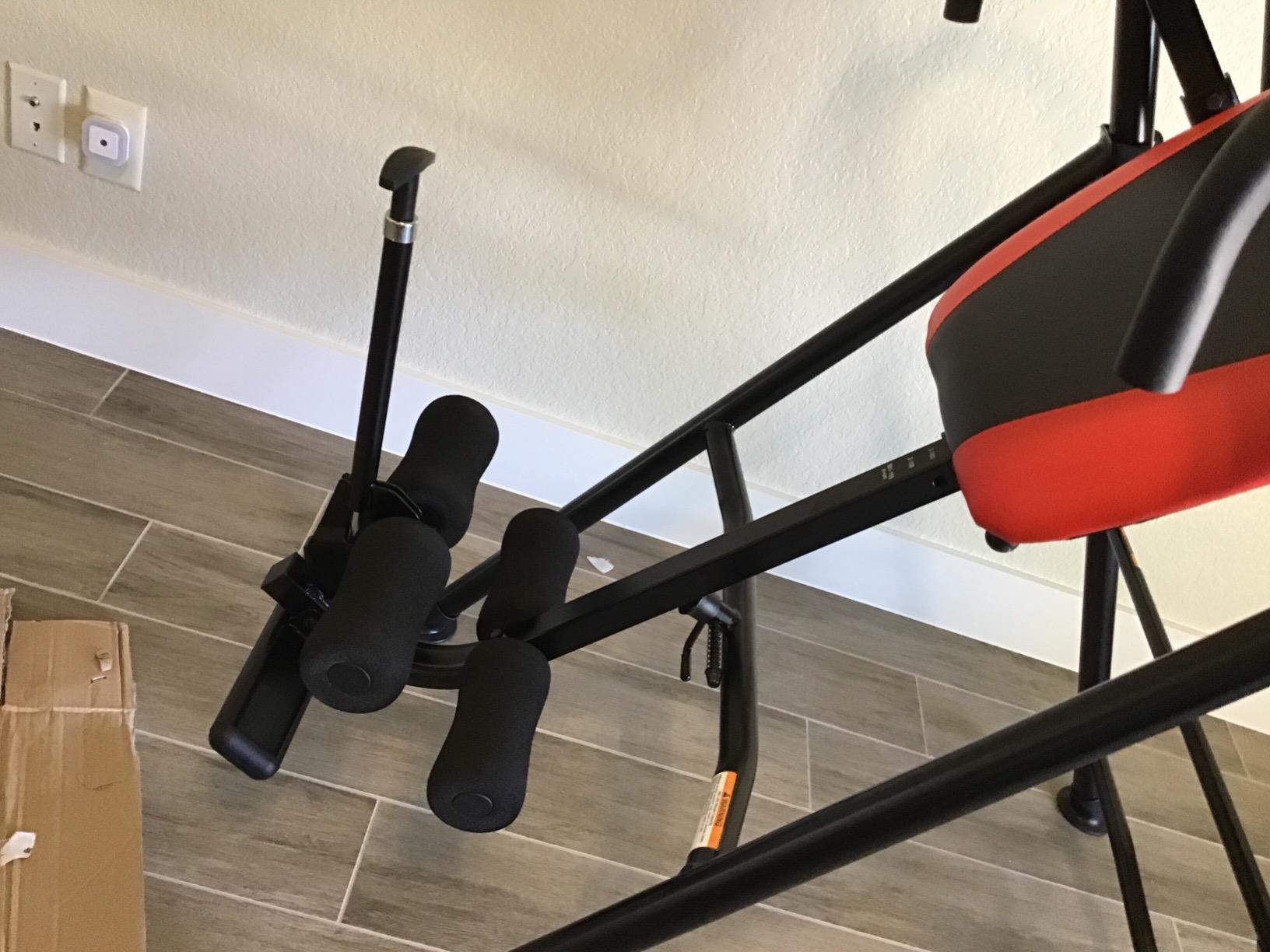 Body Vision IT9550 Deluxe Inversion Table with Adjustable Head Rest & Lumbar Support Pad, - Heavy Dutyup to 250 lbs., Red customer photo 2