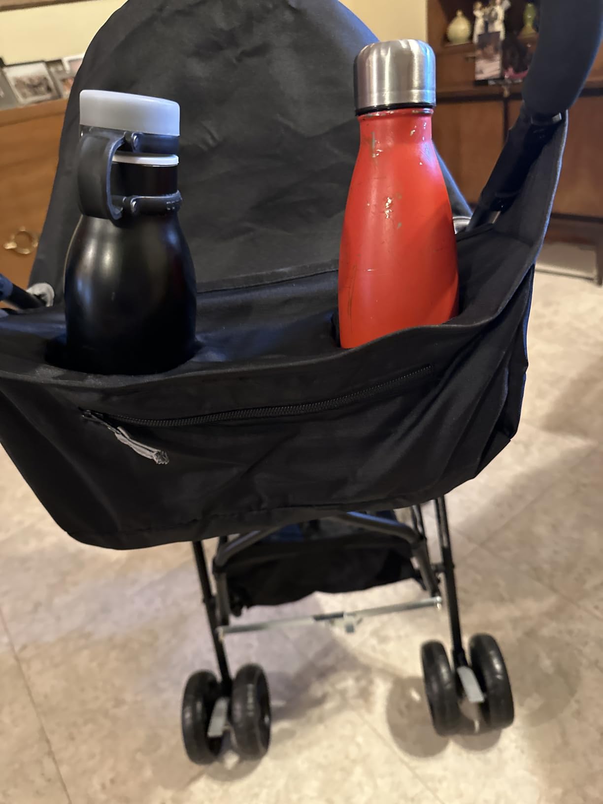 Ingenuity 3D Mini Convenience Stroller – Lightweight Stroller with Compact Fold, Multi-Position Recline, Canopy with Pop Out Sun Visor – Umbrella Stroller for Travel & More, Blue/Black customer photo 2