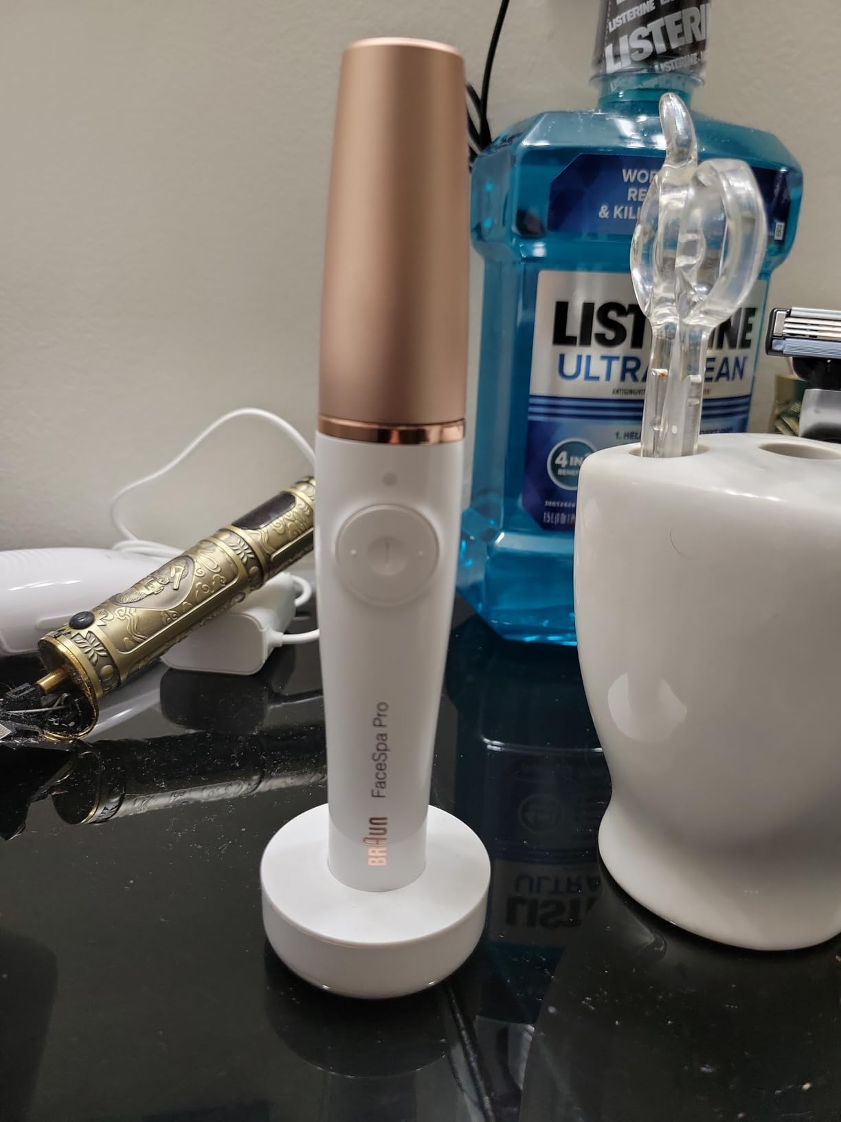 Braun Face Epilator Facespa Pro 911, Facial Hair Removal for Women, Hair Removal Device, 3-in-1 Epilating, Cleansing Brush and Skin Toning with 3 Extras customer photo 1