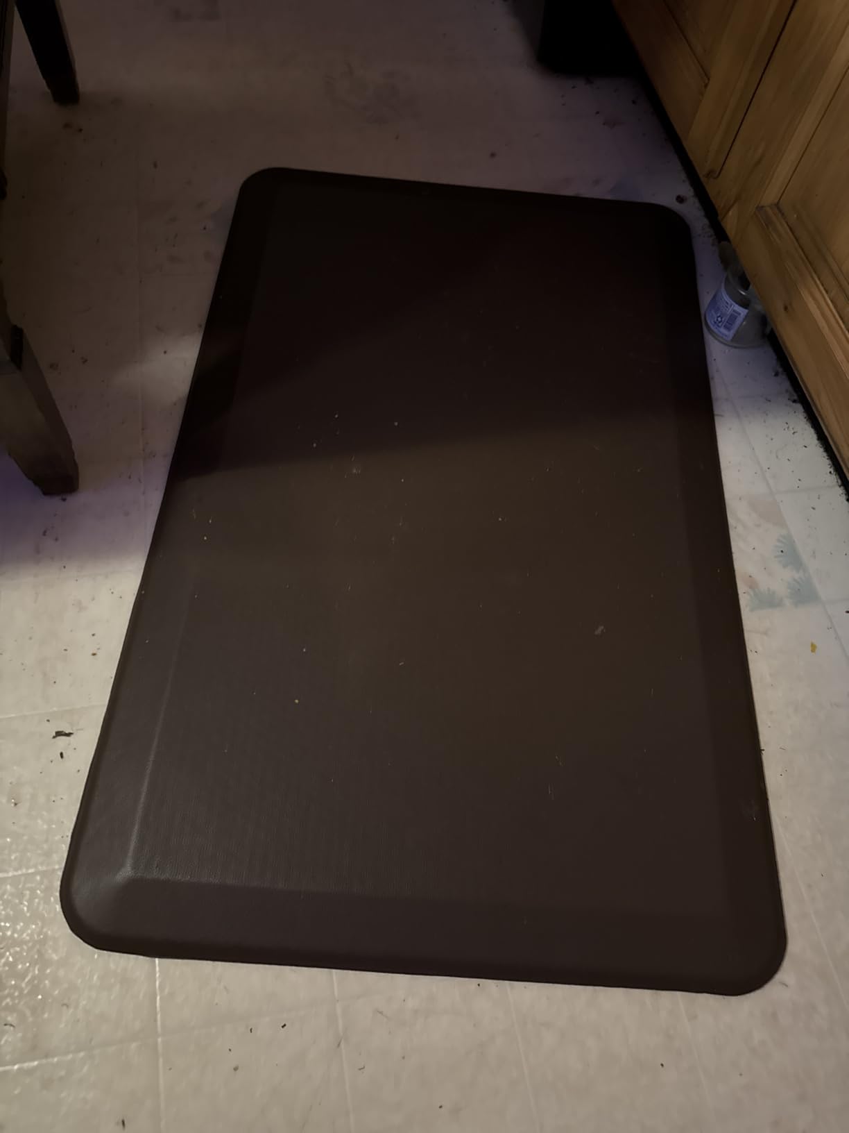 GORILLA GRIP Cushioned Antifatigue Kitchen Mat for Floor, 24x17, Black | 3/4 Inch Thick Ergonomic Office Standing Desk Mats, Waterproof and Stain Resistant Pebbled Top, Supportive Padded Foam Rug customer photo 2