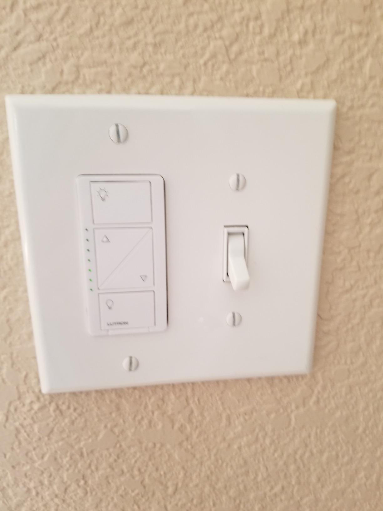 Lutron Caseta 3-Way Smart Dimmer Kit; LED Dimmer, Wireless Remote & Bracket | Wireless 3-way kit allows you to add a second switch anywhere without running wire, No neutral required. P-PKG1WB-WH, White customer photo 2