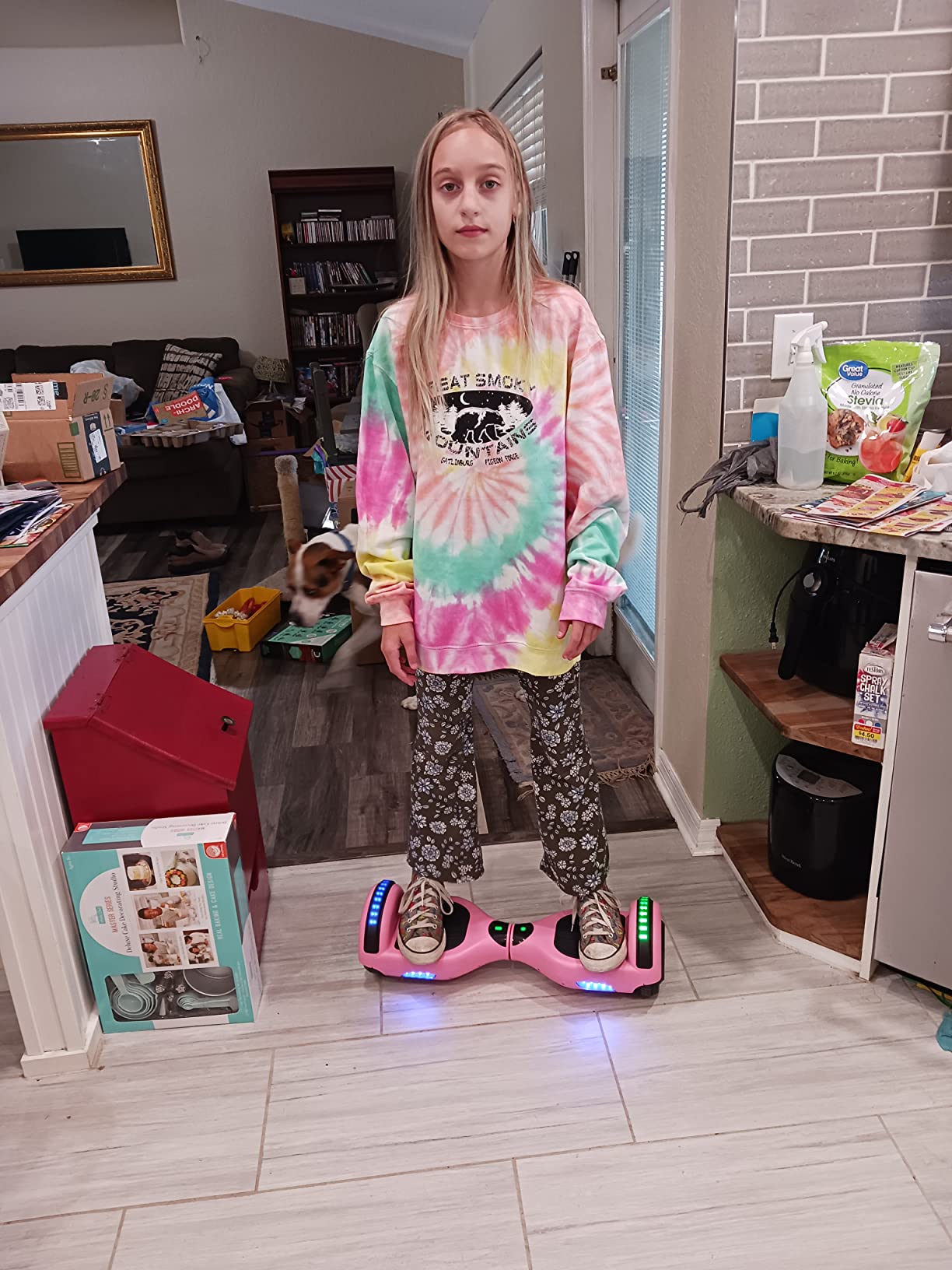 FLYING-ANT Self Balancing Scooter, 6.5” Two-Wheel with Bluetooth and Flashing LED Lights customer photo 1