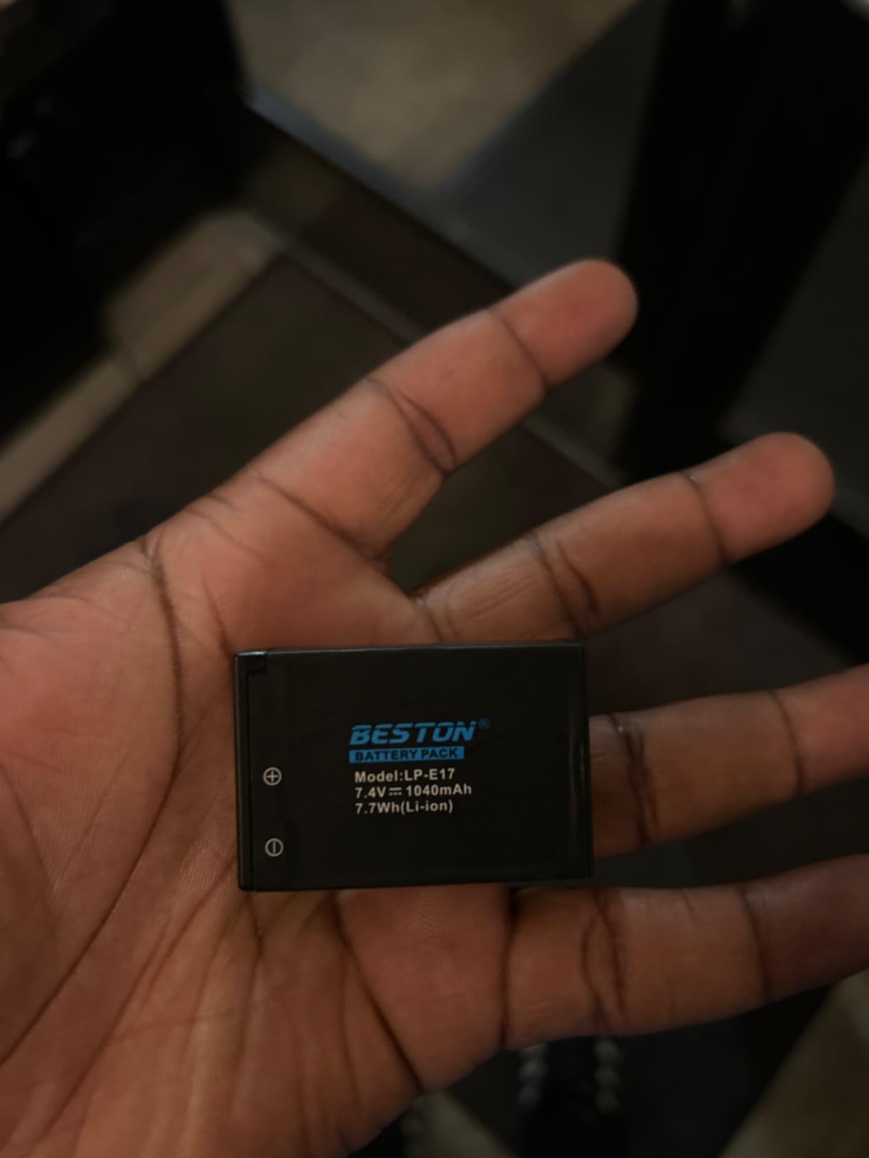 BESTON 2-Pack LP-E17 Battery and Charging Base for Canon EOS R50 R100 RP R10 R8, Rebel T8i, T7i, T6i, T6s, SL2, SL3, Powershot V1,EOS M3, M5, M6 Mark II, 77D, 200D, 750D, 760D, 800D, 8000D Camera customer photo 2