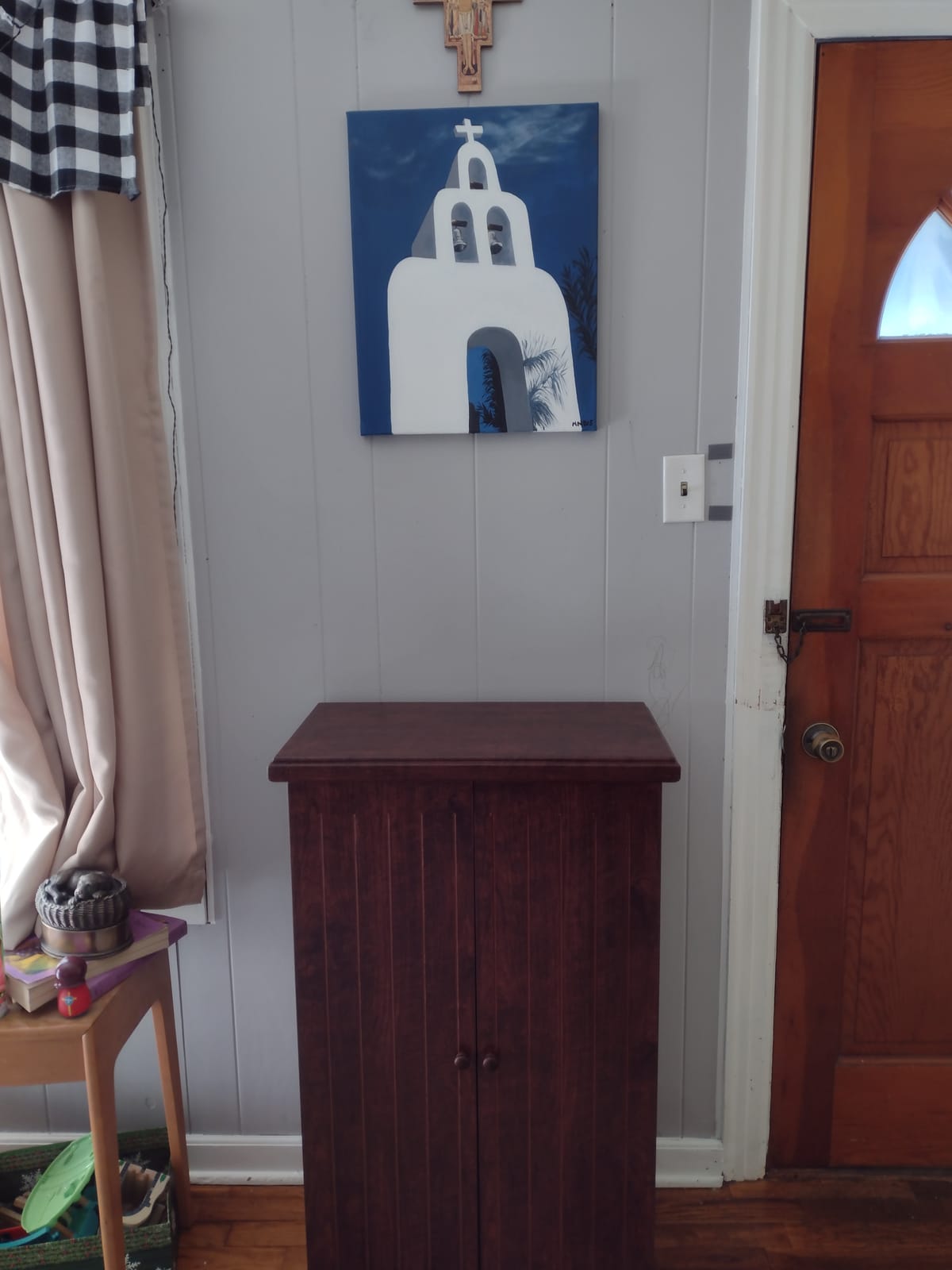 Collections Etc Multi-Functional Double Door Media Cabinet - Storage for DVDs, CDs, Other Devices customer photo 2