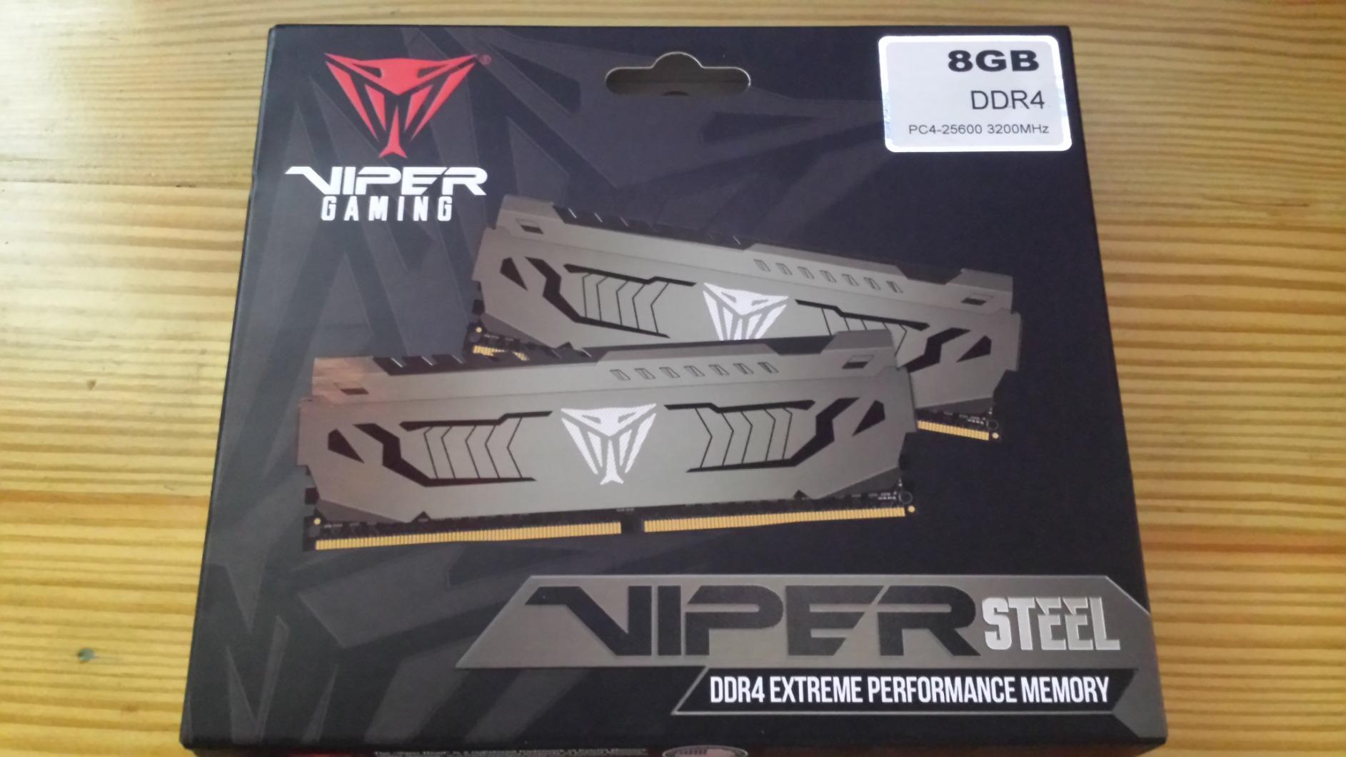 Patriot Viper Steel DDR4 RAM 8GB (1X8GB) 3200MHz CL16 Desktop Memory customer photo 2