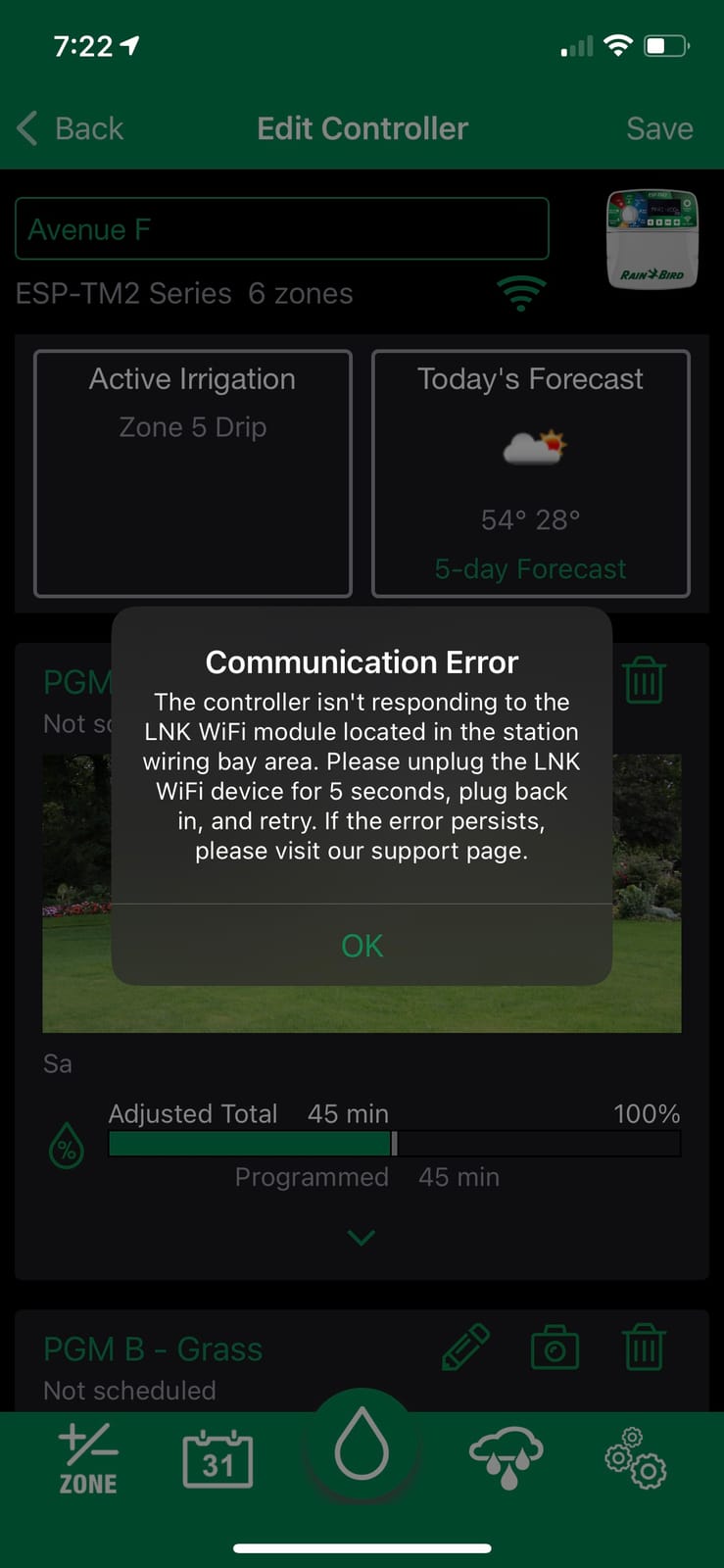 Rain-Bird ESP-TM2 Indoor Outdoor Irrigation WiFi Zone Controller Timer Box and Link Lnk WiFi Mobile Wireless Smartphone Upgrade Module Sprinkler System (8 Zone) customer photo 2