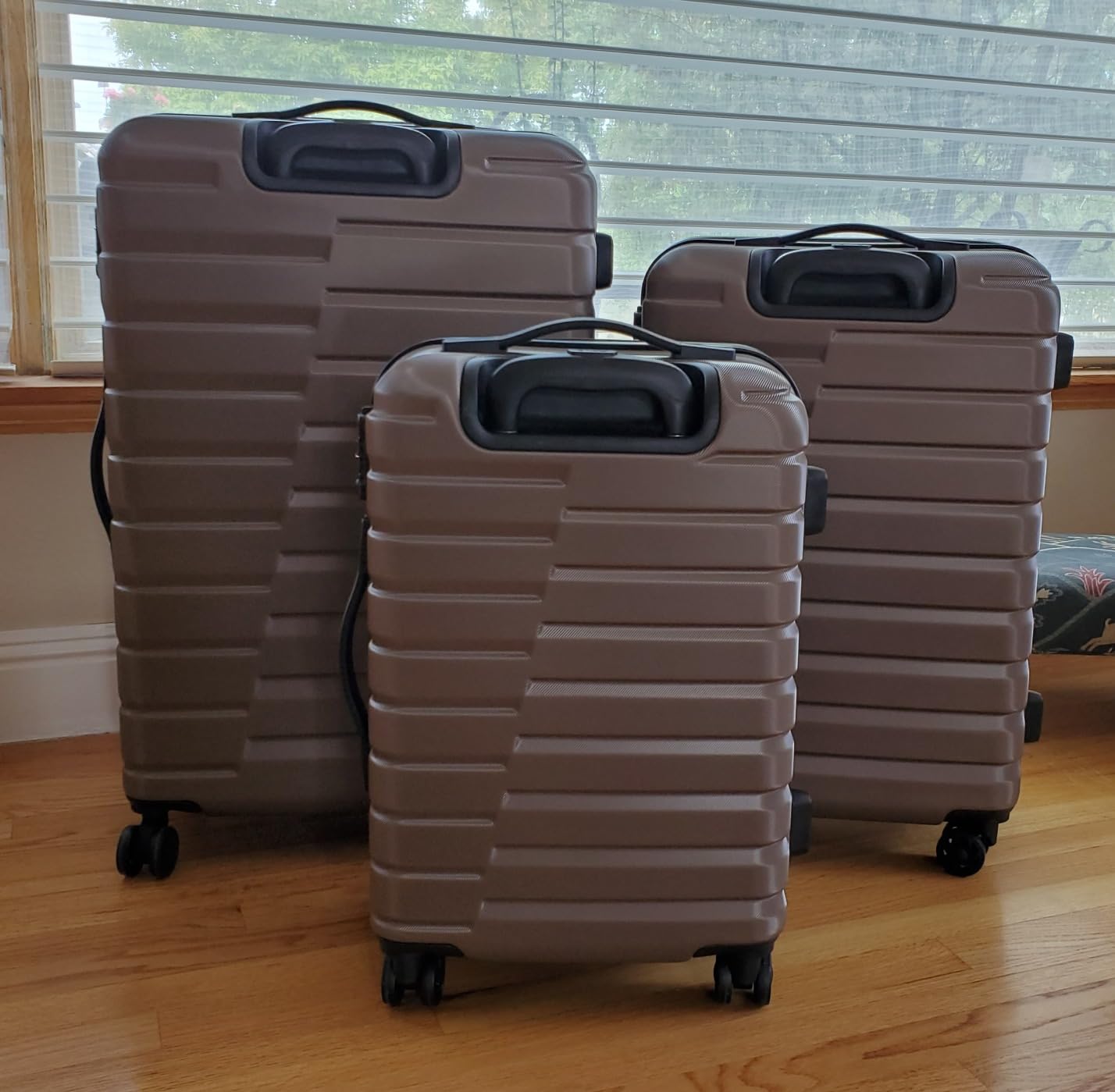 Coolife Lightweight Luggage with TSA Lock,3 Piece Set Teal Blue customer photo 1