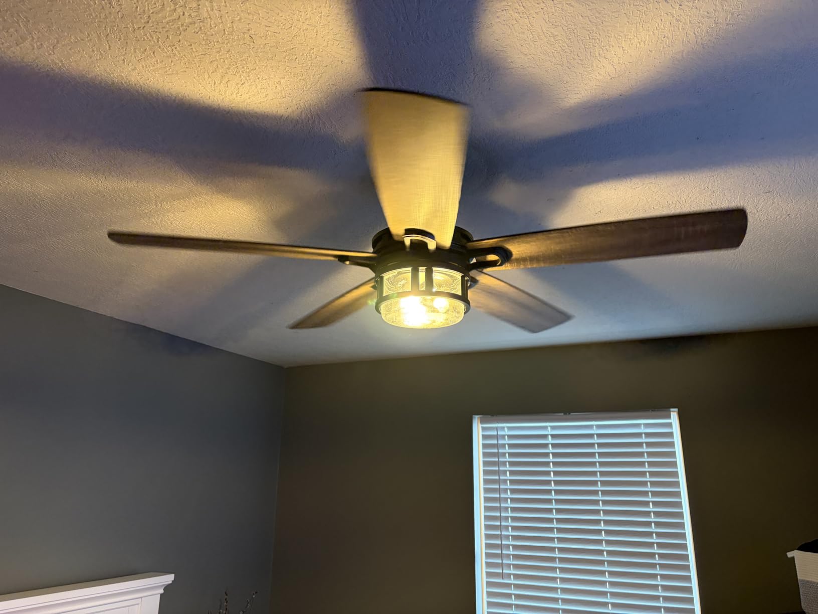 Honeywell Bonterra Ceiling Fan with LED Edison Light, Matte Black, 52 In customer photo 2