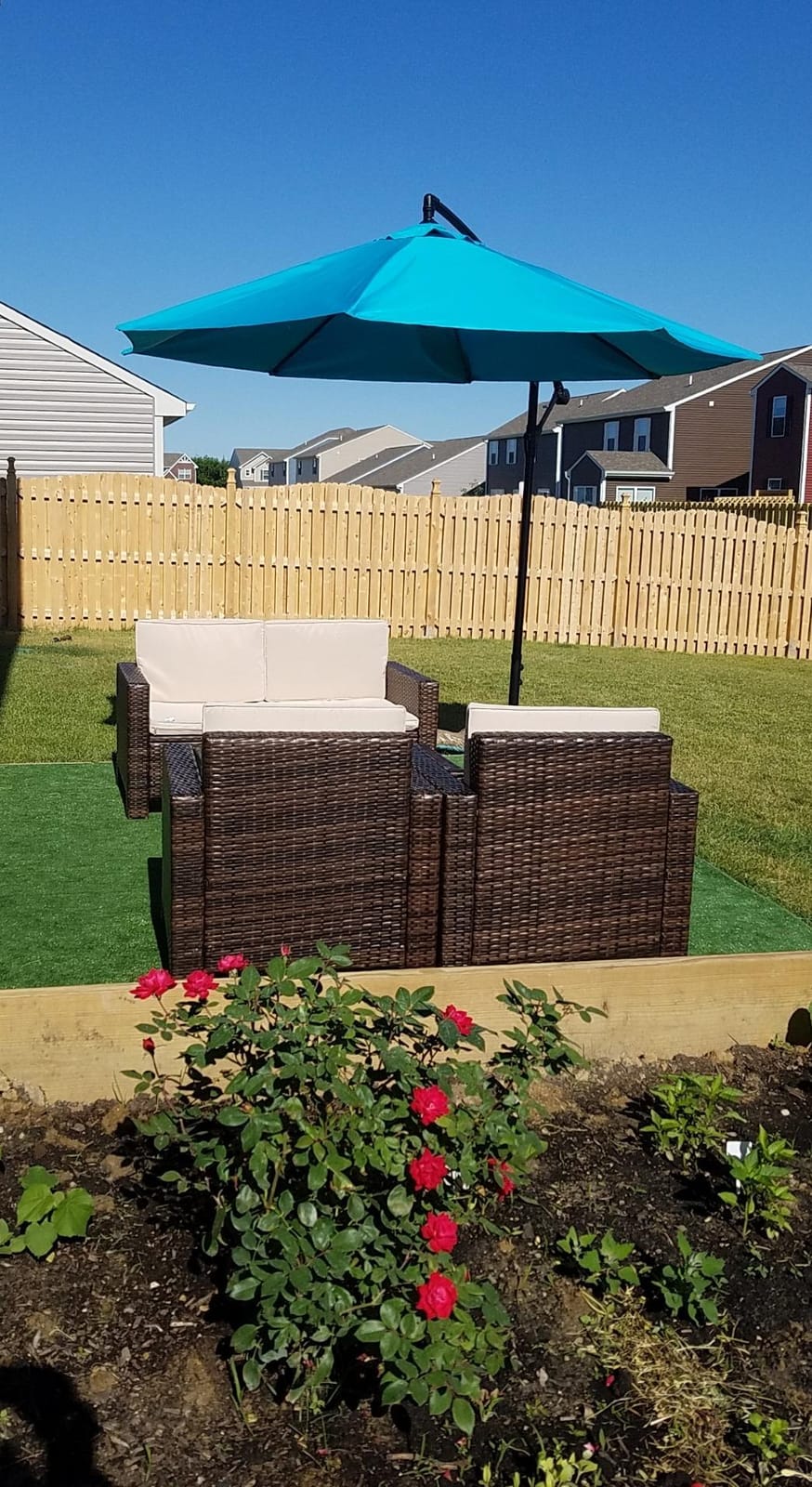 Homall 4 Pieces Patio Furniture Sets Wicker Chair Conversation Sofa customer photo 1