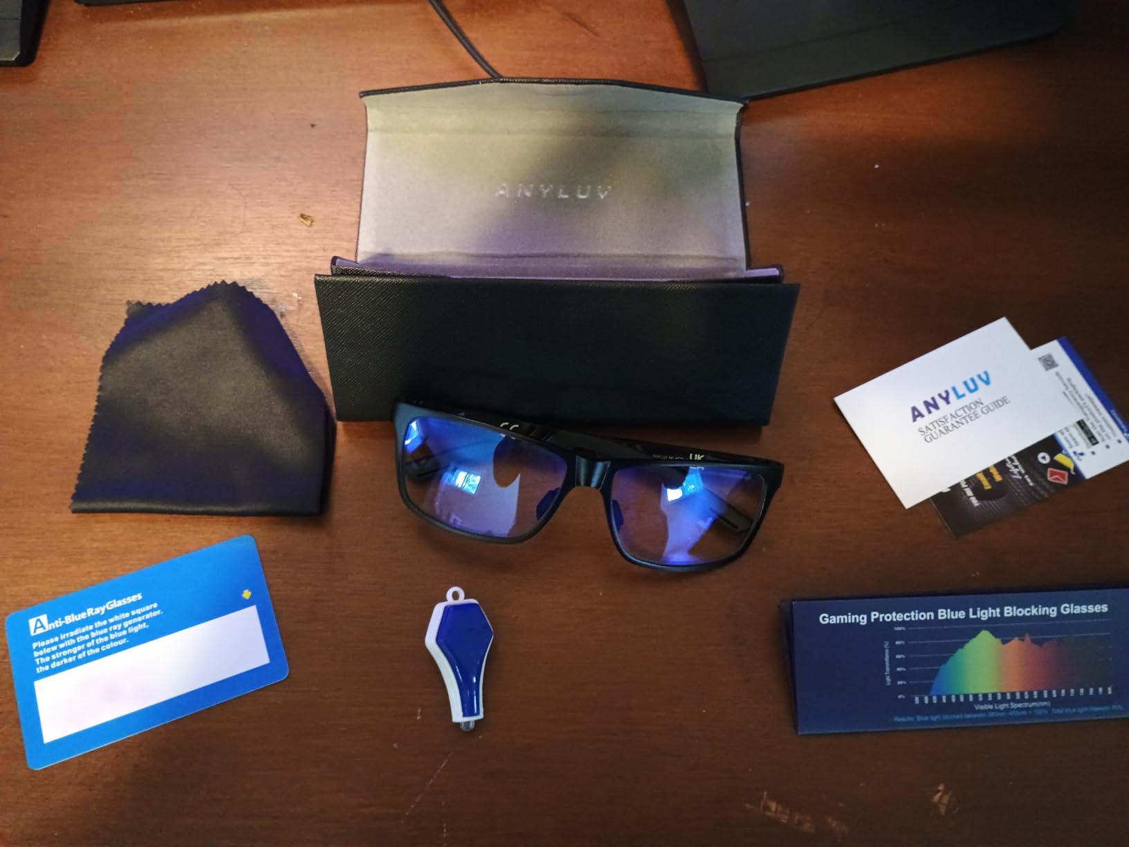 ANYLUV Blue Light Blocking Glasses Men Computer Gaming Glasses Lightweight Al-Mg Metal Anti Eyestrain Eye Protection customer photo 1