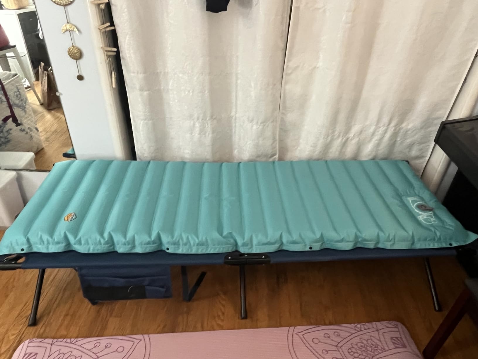 ZOOOBELIVES Inflatable Camping Sleeping Pad, 4-Inch Thick Full Air Support, No Bottoming Out for Side Sleepers, Camping & Backpacking Mattress with Built-in Foot Pump, Durable & Compact – Airlive2000 customer photo 2