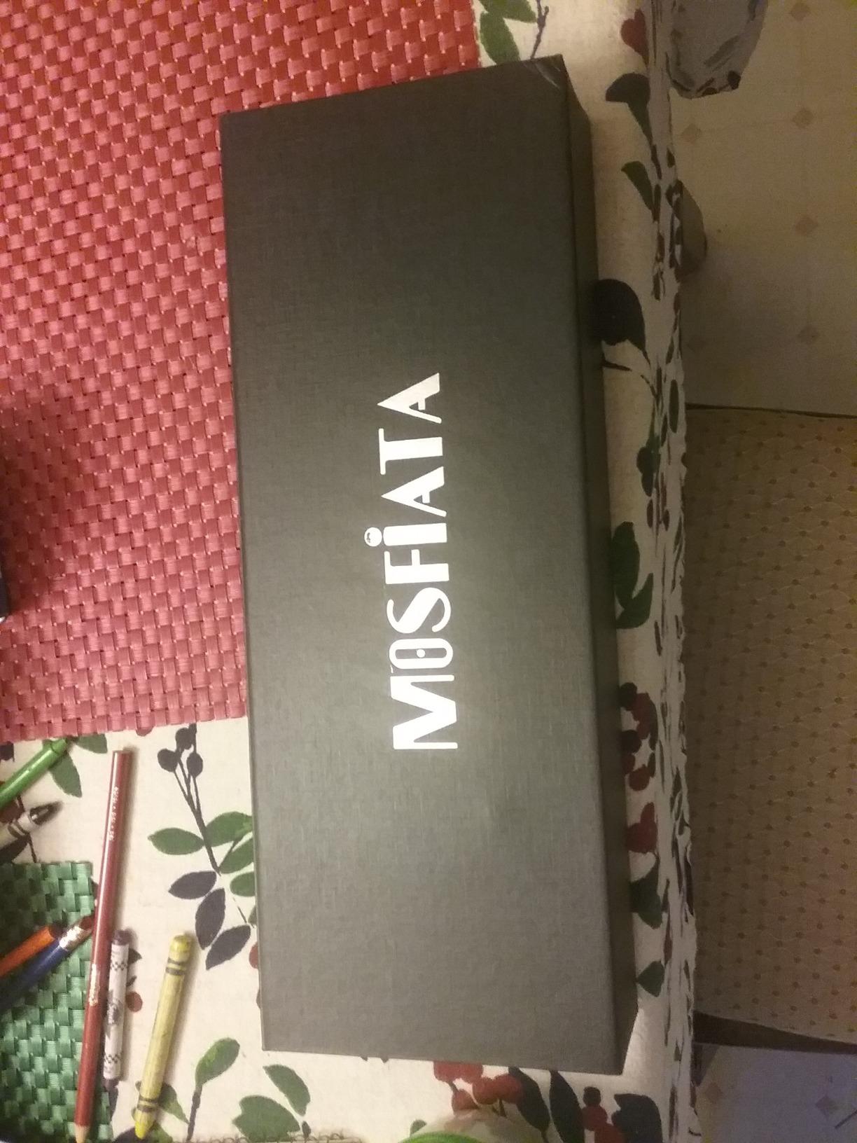 MOSFiATA Santoku Knife- 7 Inch Vegetable Knife Ultra Sharp Chopping Knife- Forged EN.4116 German Steel- Including Sheath,Finger Guard,Knife Sharpener,Full Tang,Best Gifts with Handmade Gift Box customer photo 1
