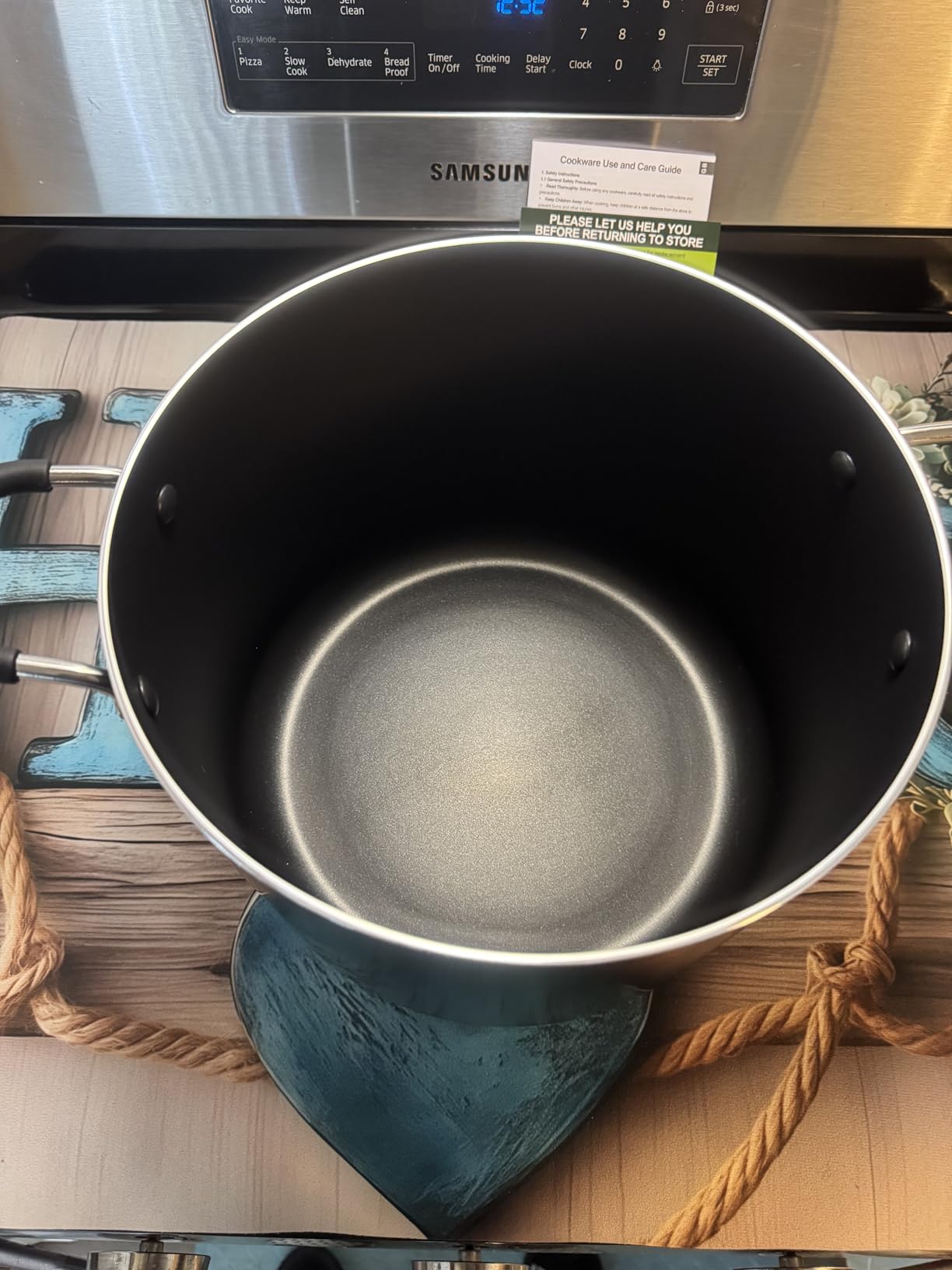 Cook N Home 10.5 Quart Non Stick Stock Pot with Lid, Large Pots for Cooking customer photo 2