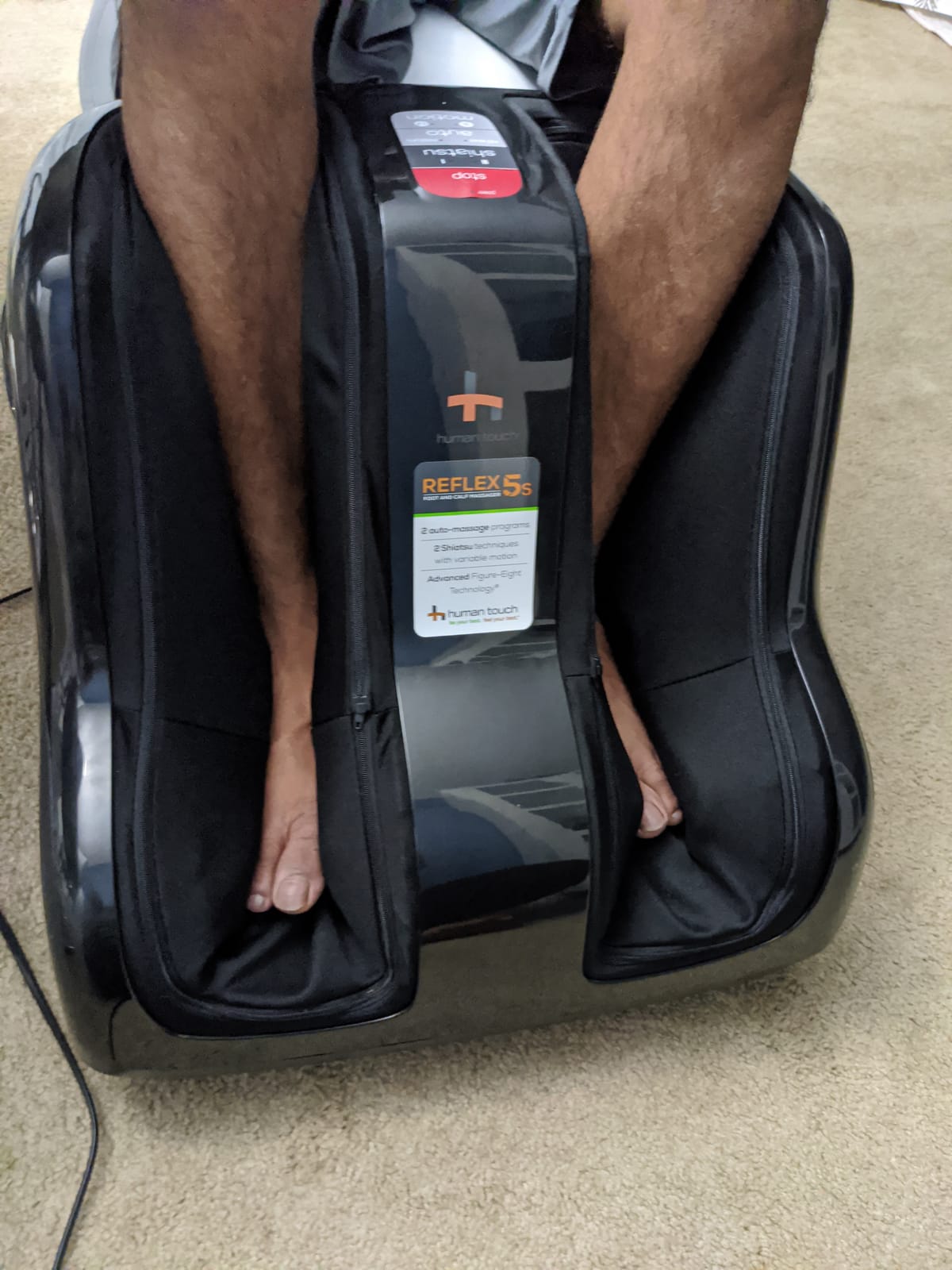 Human Touch Reflex5s Foot & Calf Massager Plantar Fasciitis - HSA Approved customer photo 2