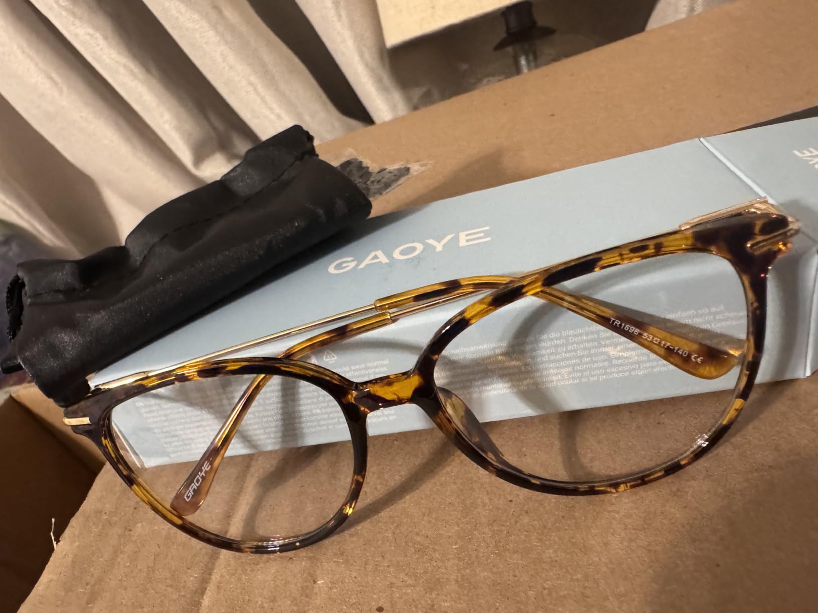 Gaoye Round Blue Light Blocking Glasses customer photo 1