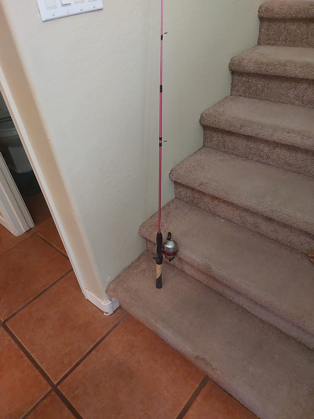 Zebco 33 Spincast Reel and 2-Piece Fishing Rod Combo, 5-Foot 6-Inch Durable Fiberglass Rod, Quickset Anti-Reverse Fishing Reel with Bite Alert customer photo 1