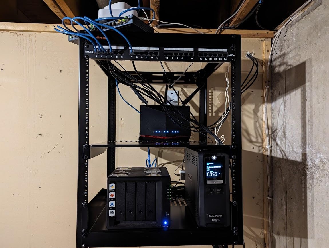 ECHOGEAR 15U Open Frame Rack w/Optimal Air Flow, DIY Assembly, 20.4” Depth customer photo 2