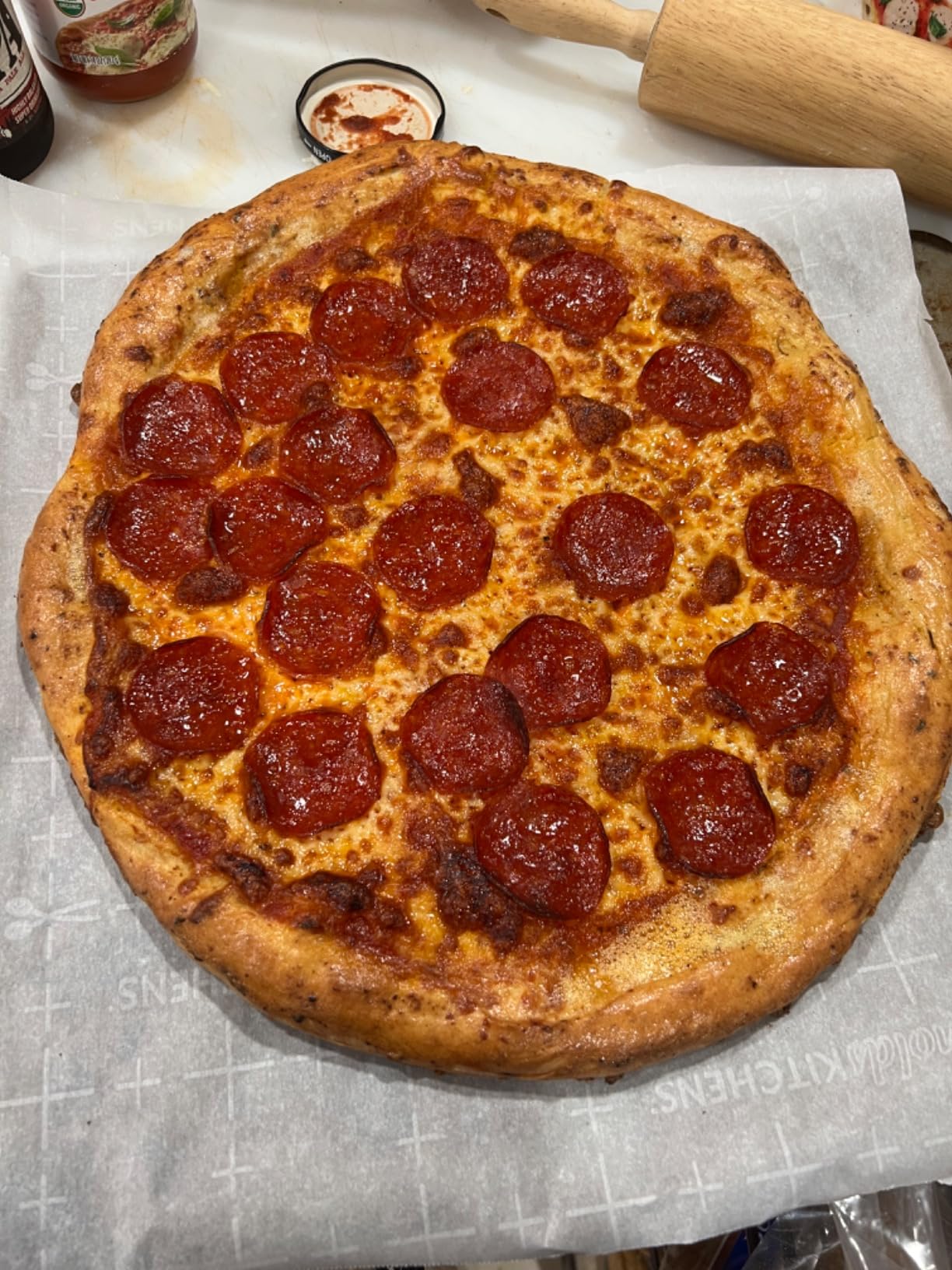 Old Stone Round Pizza Stone, 16-Inch customer photo 2