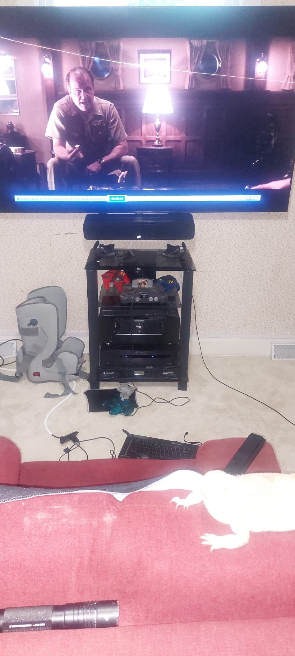 FITUEYES 4-Tier AV Media Cabinet Stand with Multiple Height Options, Black customer photo 1