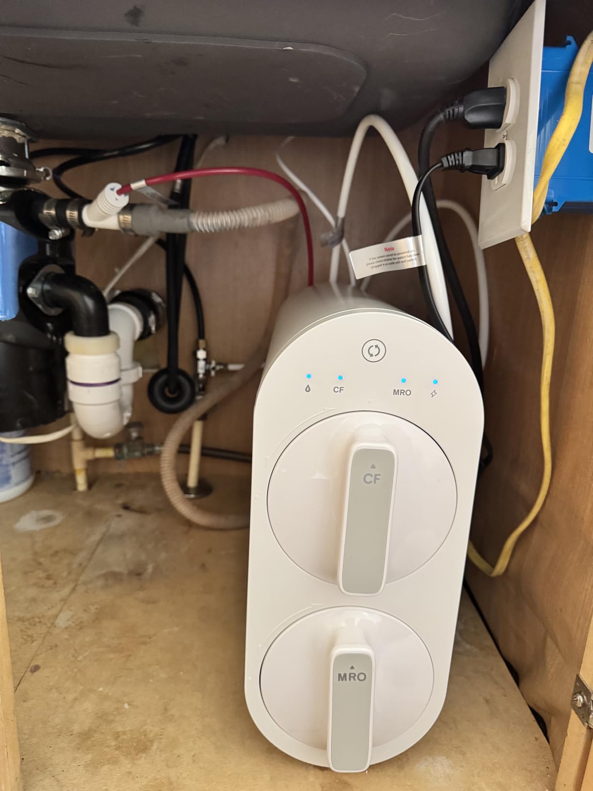 Waterdrop G2 Reverse Osmosis System, 400 GPD Tankless RO Water Filtration | 7 Stage RO Water Filtration, NSF/ANSI 372 Certified, Under-Sink Water Filtration System, 1:1 Pure to Drain, TDS Reduction customer photo 1