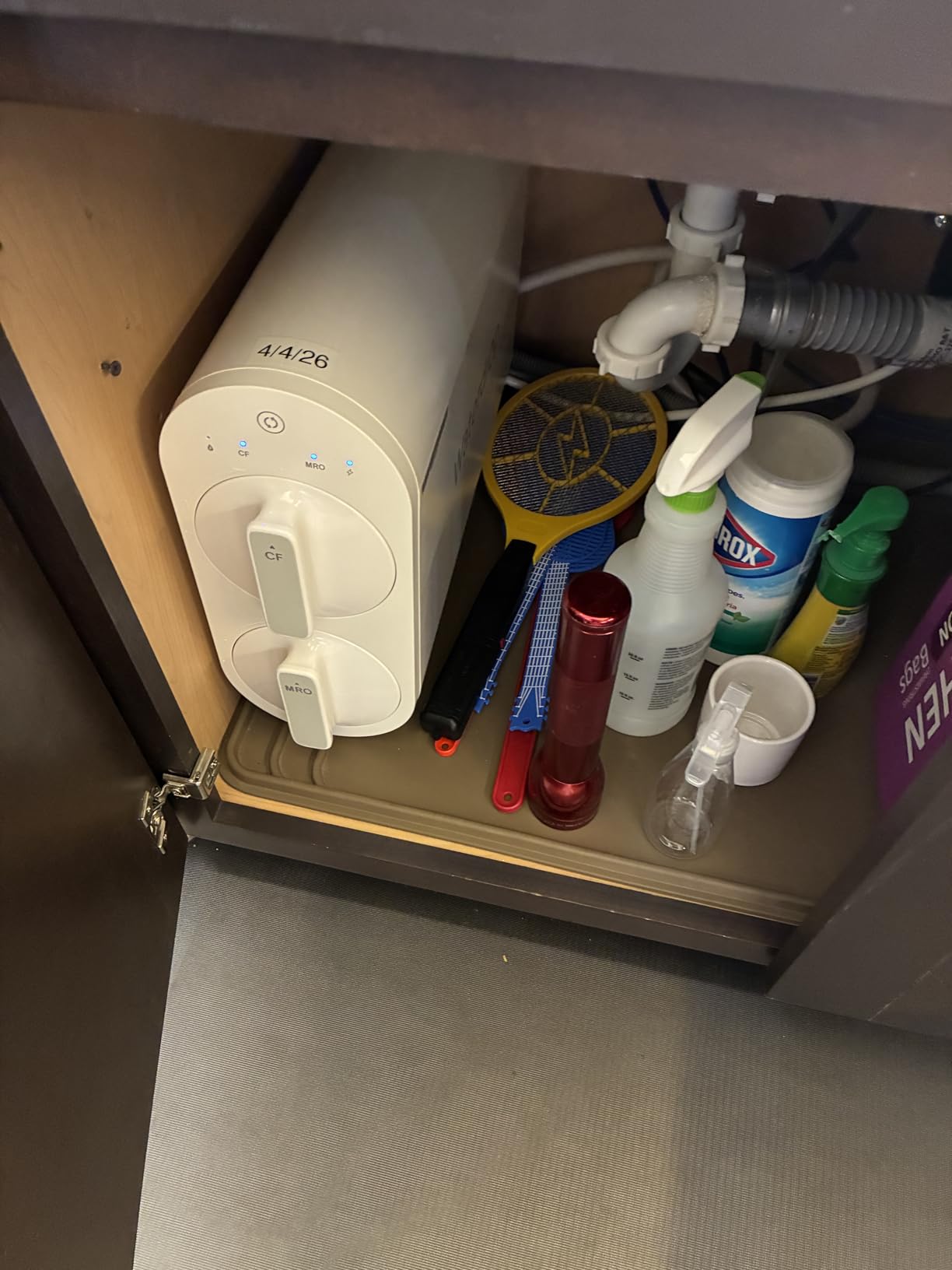 Waterdrop G2 Reverse Osmosis System, 400 GPD Tankless RO Water Filtration | 7 Stage RO Water Filtration, NSF/ANSI 372 Certified, Under-Sink Water Filtration System, 1:1 Pure to Drain, TDS Reduction customer photo 2