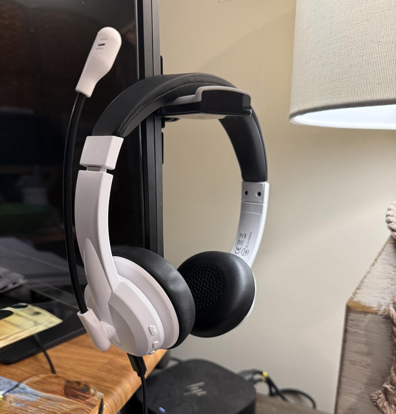 TotalMount Hidden Monitor Stand for Headphones – Does Not Block Monitor customer photo 2