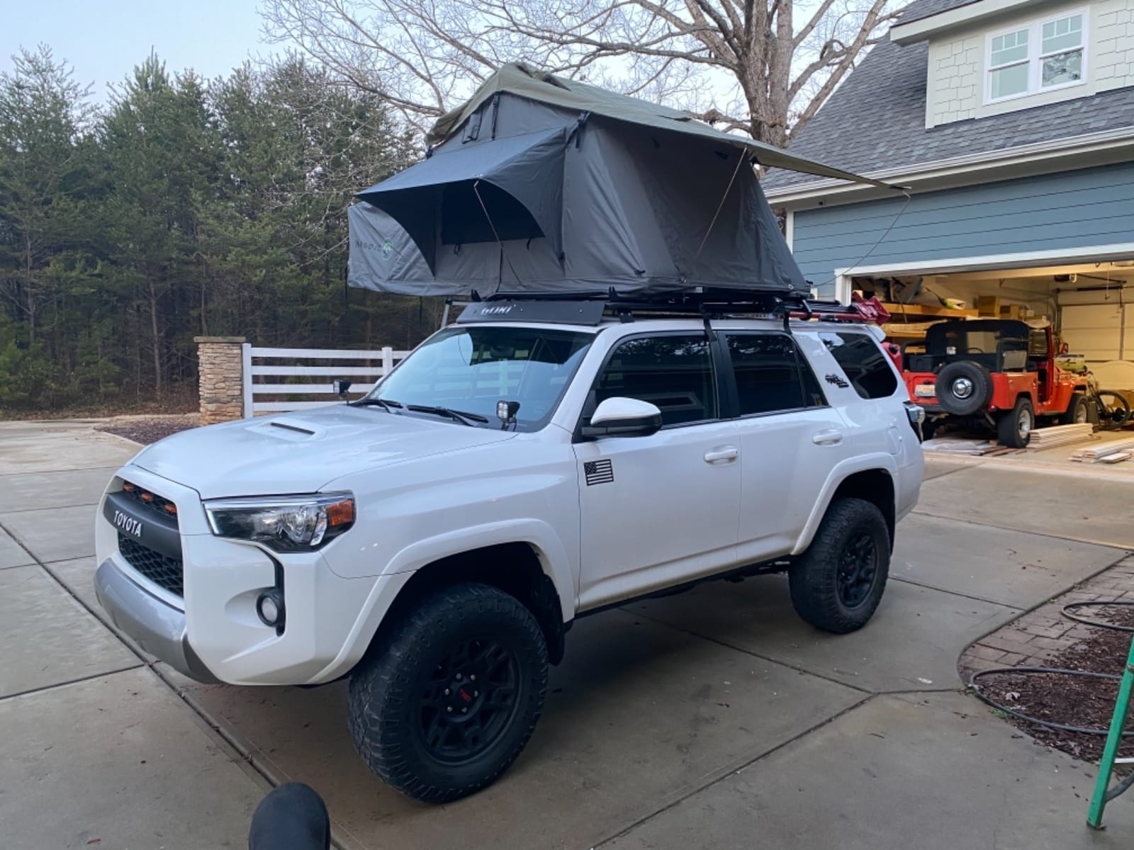 Extended Soft Shell Rooftop Tent, 2-Person - Overland Vehicle Systems HD Nomadic 2 - Grey Body & Green Rainfly customer photo 1
