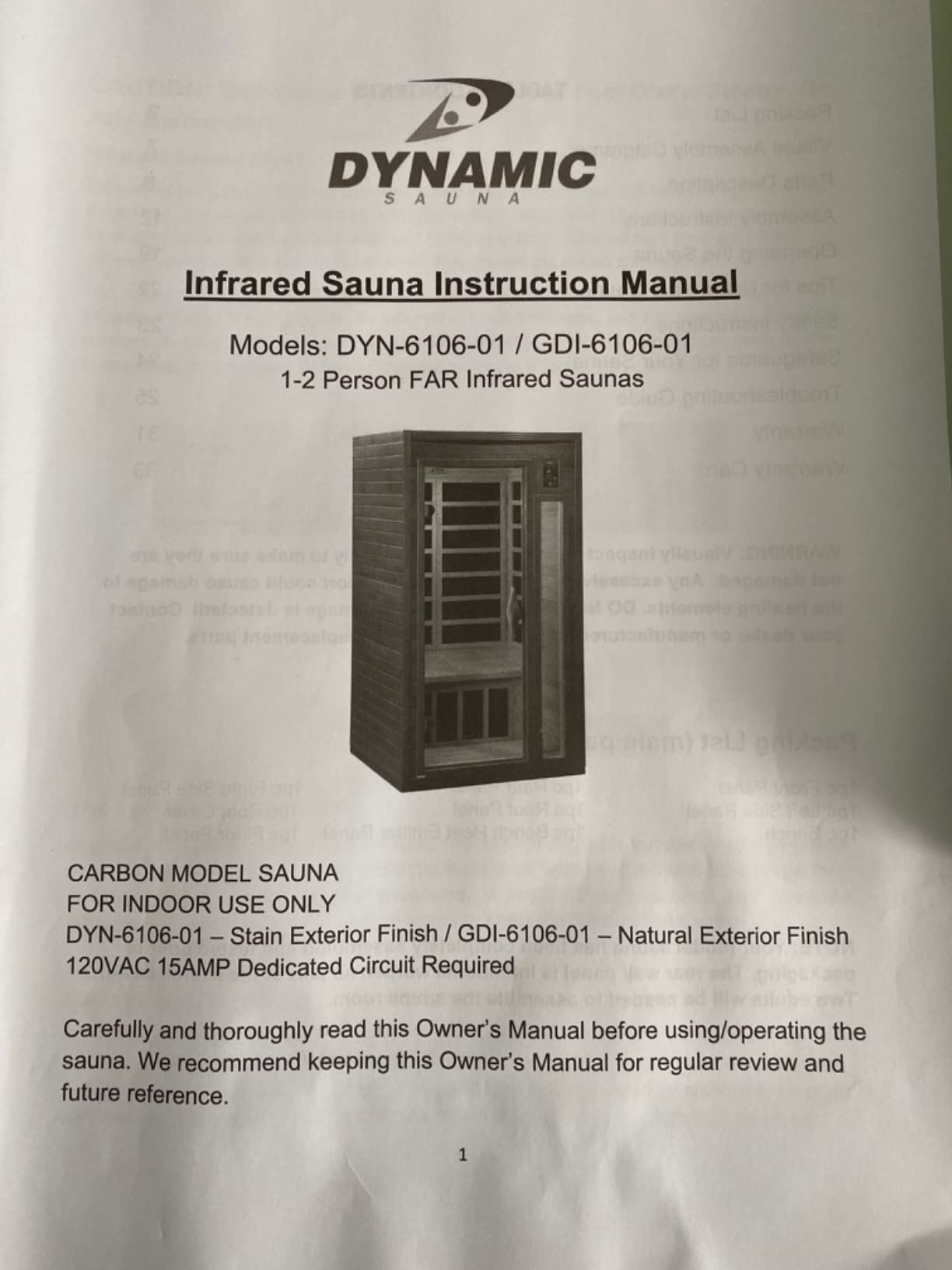 2021 Dynamic Barcelona Elite DYN-6106-01 Ultra Low EMF (Under 3 MG) FAR Infrared Sauna - Curb Side Delivery customer photo 1