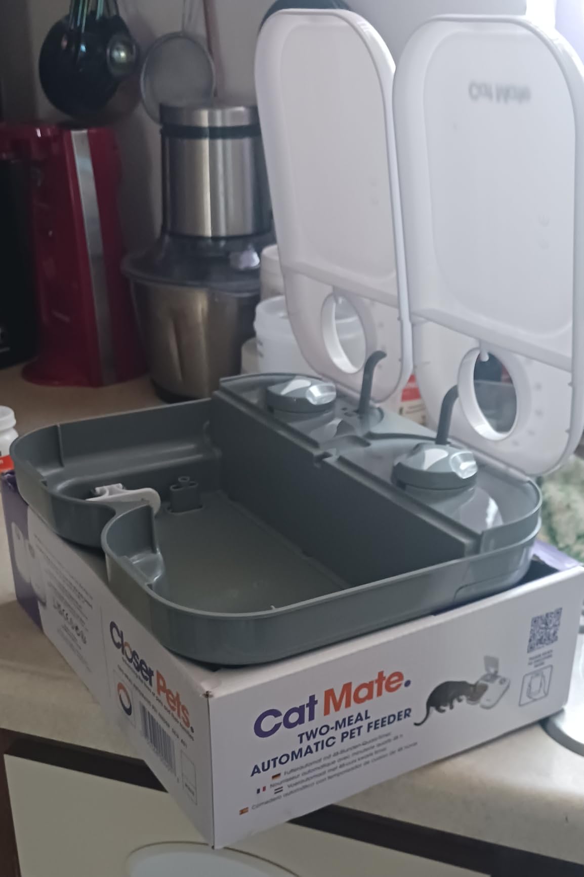 Cat Mate C200 Automatic 2 Meal Pet Feeder with Timer for Cats & Small Dogs customer photo 2