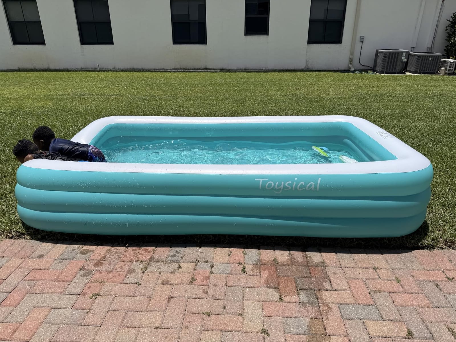 Toysical Inflatable Pool for Kids and Adults with Pump - 118 x 72 x 22 - More Durable Than Other Blow up Pools for Adults - Includes Patches customer photo 2