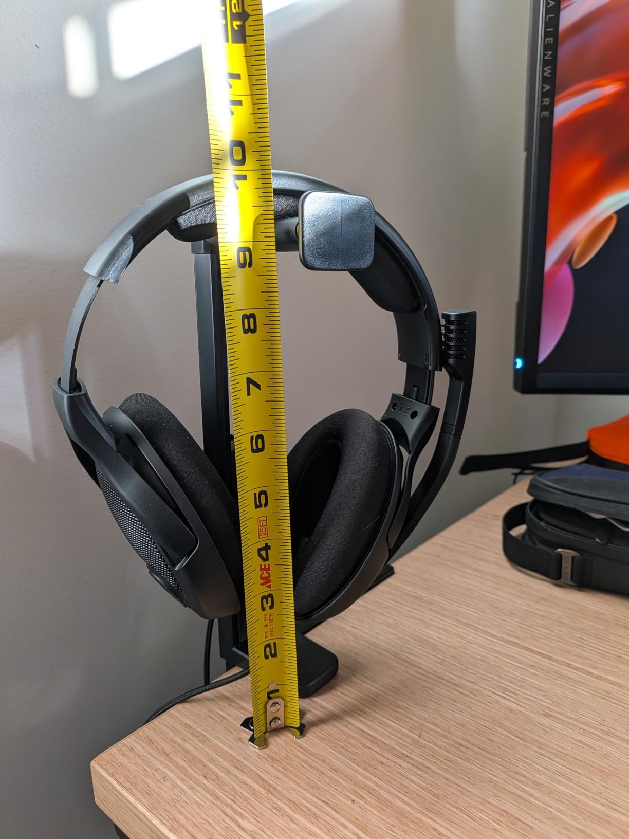 NEETTO HS906 Headphone Stand & Hanger 2 in 1, Above & Under Desk | Gaming Headset Holder Mount Hook with Height Adjustable & Rotating Clamp, Earphone Rack with Cable Clip customer photo 2