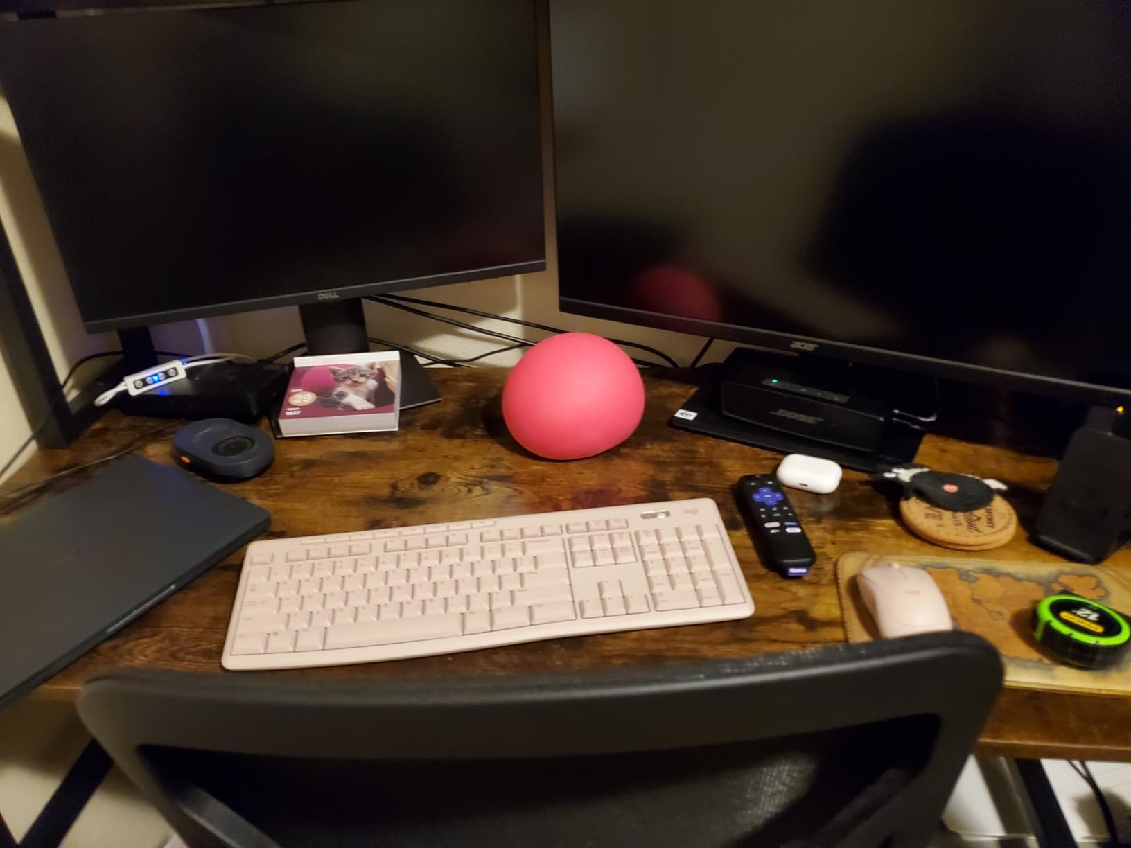Aquzee Computer Desk with Shelves, 47“W x 23.6