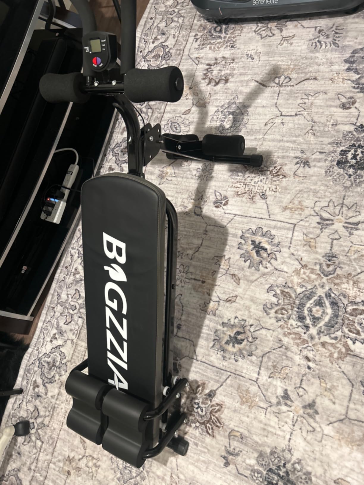 Bigzzia Ab Machine, 5-in-1 Adjustable Ab Workout Bench Core Abdomen Trainer for Stomach Workout, Crunch Machine Exercise Equipment for Home Gym - Sit UP, Push UP, Leg Press, Glider, Roman Chair, 330lbs Capacity customer photo 2