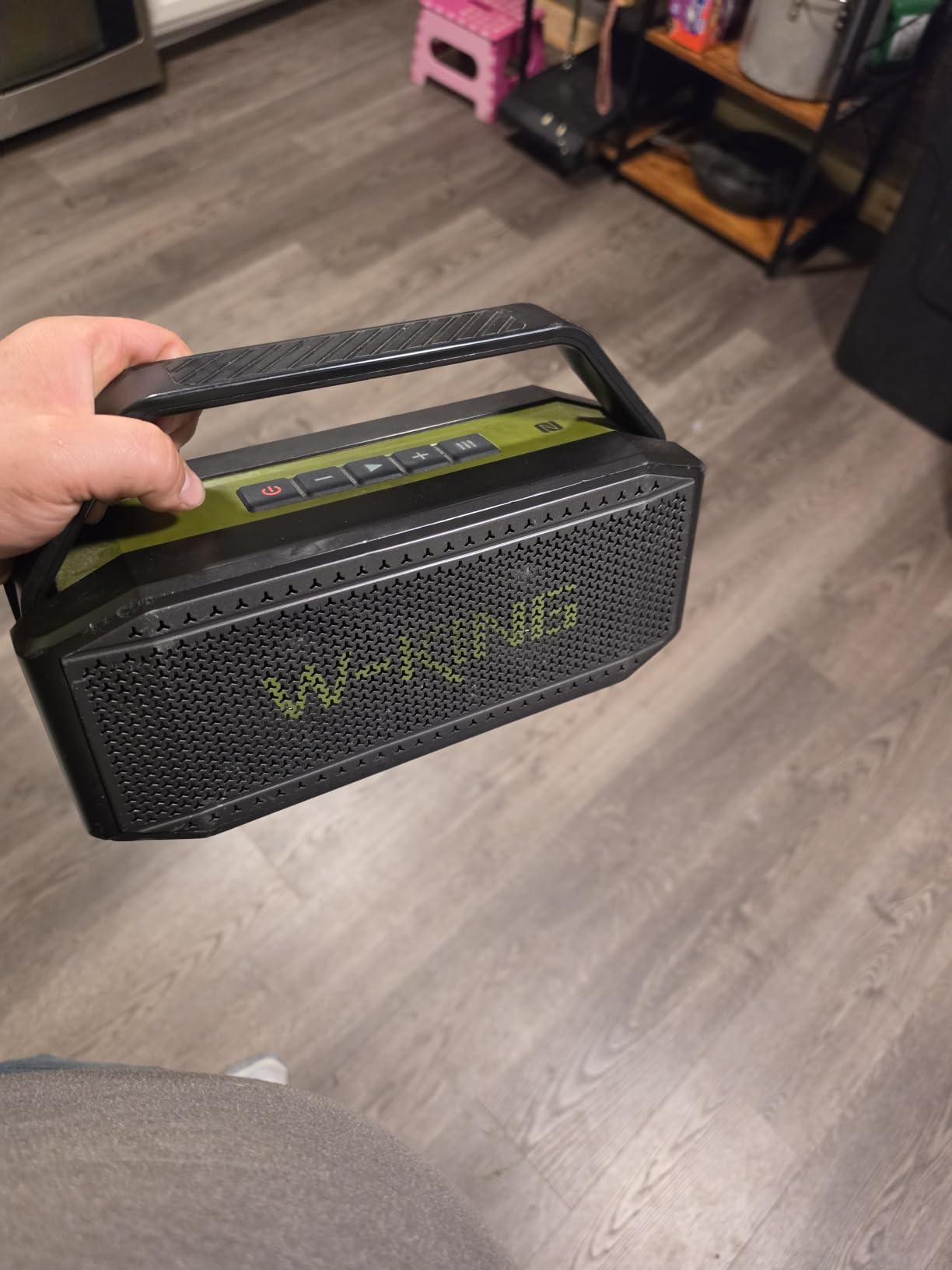 W-KING Bluetooth Speaker, 100W Peak Outdoor Portable Loud Speakers Wireless customer photo 1