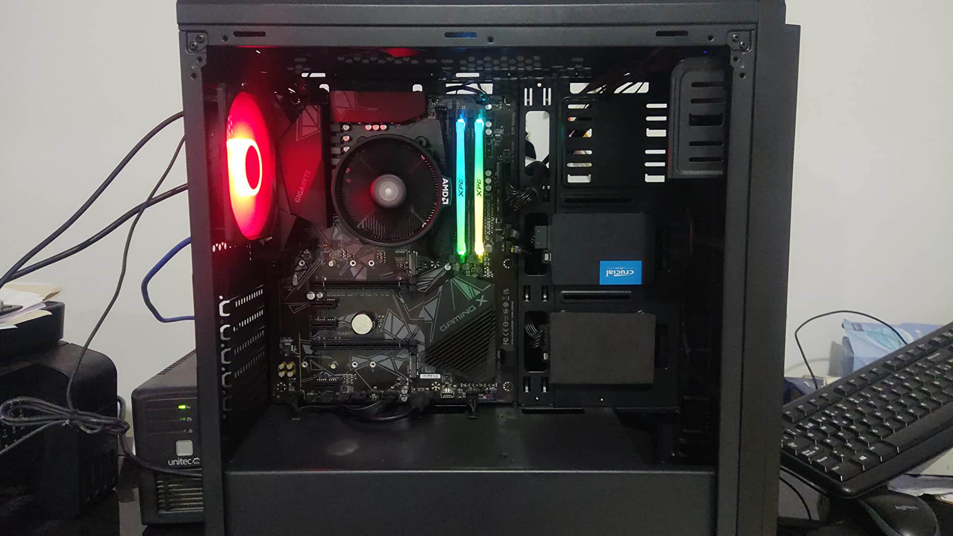 GIGABYTE B550 Gaming X V2 AMD AM4 ATX Motherboard, Supports Ryzen 5000/4000/3000 Series Processors, DDR4, 10+3 Power Phase, 2X M.2, PCIe 4.0, Front USB-C, GbE LAN, Q-Flash Plus, RGB Fusion customer photo 1