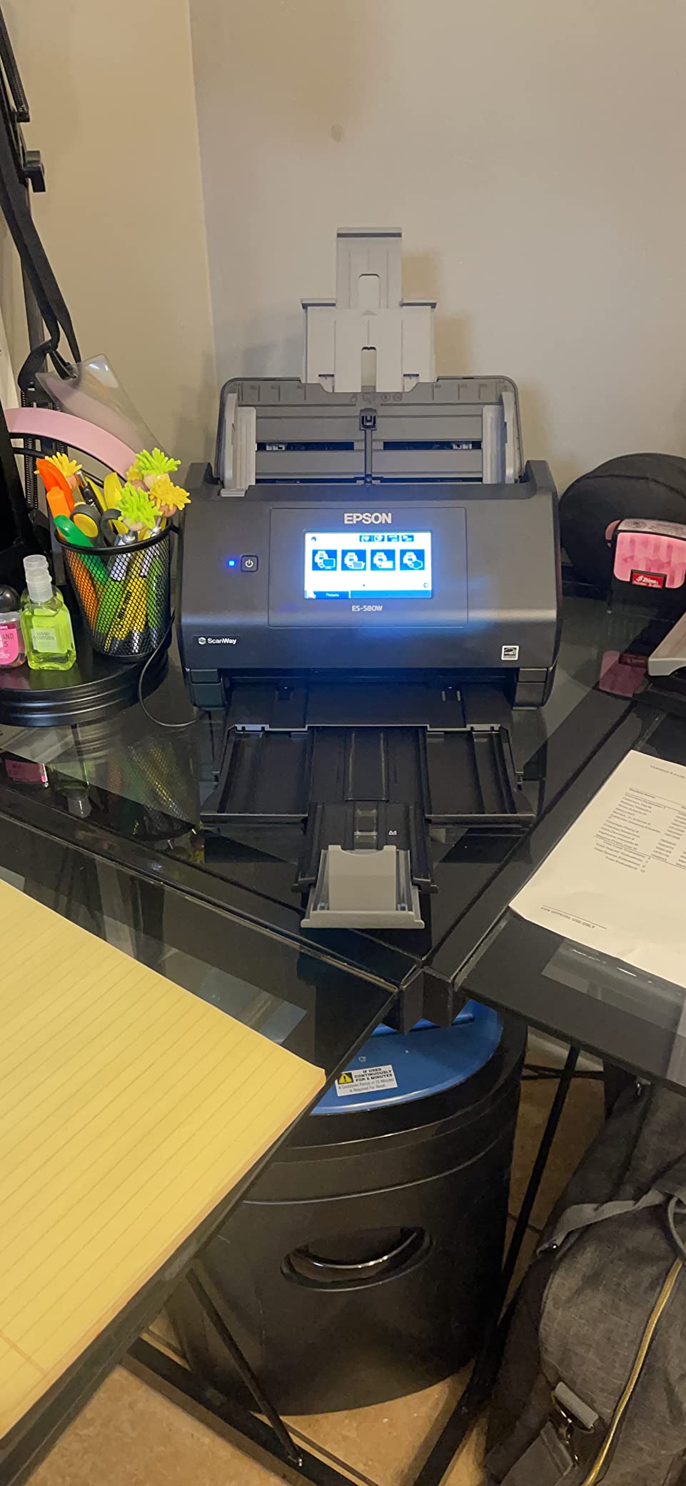 Epson Workforce ES-580W Wireless Color Duplex Desktop Document Scanner customer photo 2